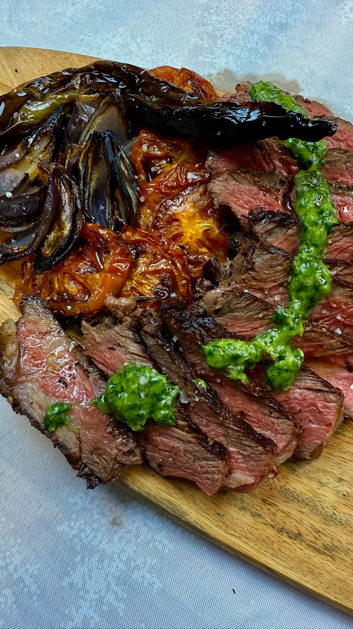 🔥 30oz Ribeye Steak | MarVa 🌿 Private Chef Experience 🍾
A perfectly seared 30oz ribeye steak, served with oven-roasted vegetables and a house-made mint & parsley chimichurri with a hint of chili for the perfect balance of freshness and heat.
Every herb used here is homegrown by our chef, ensuring the freshest ingredients in every bite.✨
📍 DM us to book your exclusive MarVa 🌿 experience today!
Private Chef | Kosher Style | Farm-to-Table
Modern Israeli-Mediterranean Cuisine
Private Events • Dinners • Parties
#YallaMarVa #MarvaChef #PrivateDining #ChefMarva #LuxuryCatering #MarvaExperience #FineDining #GourmetFood #SteakLovers #CulinaryJourney #ExclusiveExperience #KosherStyle #MediterraneanFood #IsraeliCuisine #Foodie #ChefLife #TastingMenu #FarmToTable #BespokeDining #DinnerParty #FoodExperience #HighEndDining #LuxuryLifestyle #PrivateEvents #ChefAtHome