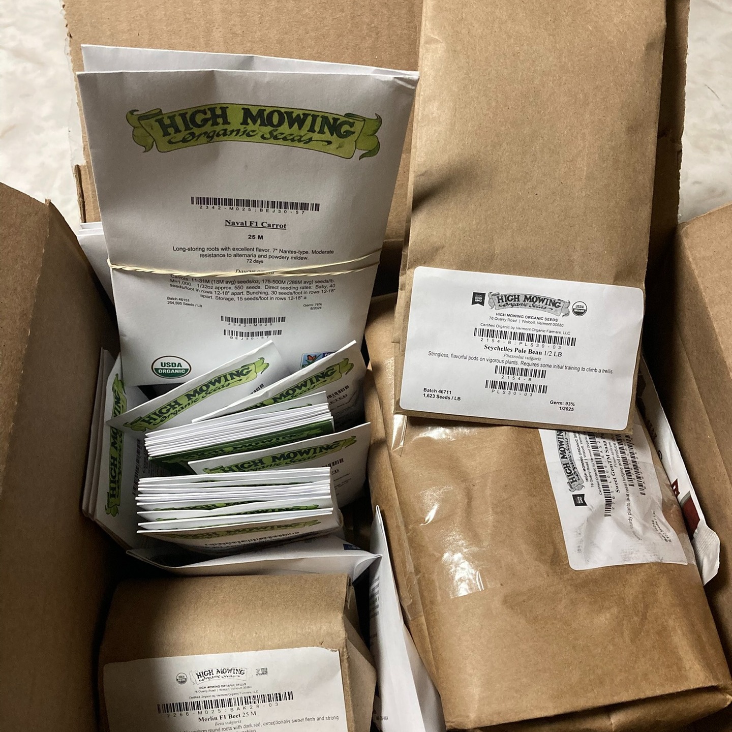 Farm in a box! Here is what $1,400 worth of seeds looks like.
All paid for by our amazing CSA customers who have signed up for our 20-week CSA!
We still have available spots for our vegetable CSA:
>Fresh, flavorful, locally grown in Kingston, NH.
>Certified organic
> 20-weeks from late May to early October
>Pickups in:
Kingston
East Kingston
Plaistow
Merrimac, Mass.
Check our link in the bio for more information!
Thank you to @highmowingorganicseeds for all of the incredible work they do to provide the best high quality organic seeds of some of the best organic varieties for the northeast!