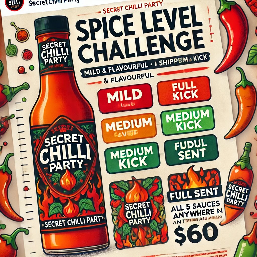 š„ How Spicy is Too Spicy? Letās Settle This! š„
At Secret Chilli Party, we know that everyone has their own spice limitāfrom those who like a little kick to those who chase the full fire-breathing dragon experience! š¶ļøš
So, letās settle this⦠How spicy do YOU like it? š
š¶ļø Mild & flavourful ā Just enough heat to tingle the taste buds.
š¶ļøš¶ļø Medium kick ā Balanced spice with a solid burn.
š¶ļøš¶ļøš¶ļø Full send ā Face-melting, sweat-dripping, no regrets!
š„Weāre down to the LAST bottle of Miss Plum! Once itās gone, itās gone!
š° Still offering any 5 sauces for just $45, or shipped anywhere in Australia for $60!
š¬ Drop your spice level in the comments & tag a mate who thinks they can handle the heat!
š© DM us to grab a bottle before theyāre all gone!
#SecretChilliParty #SpiceLevel #HotSauceLover #ChilliChallenge #FermentedFlavours #SpicyFoodAddict #australianmade