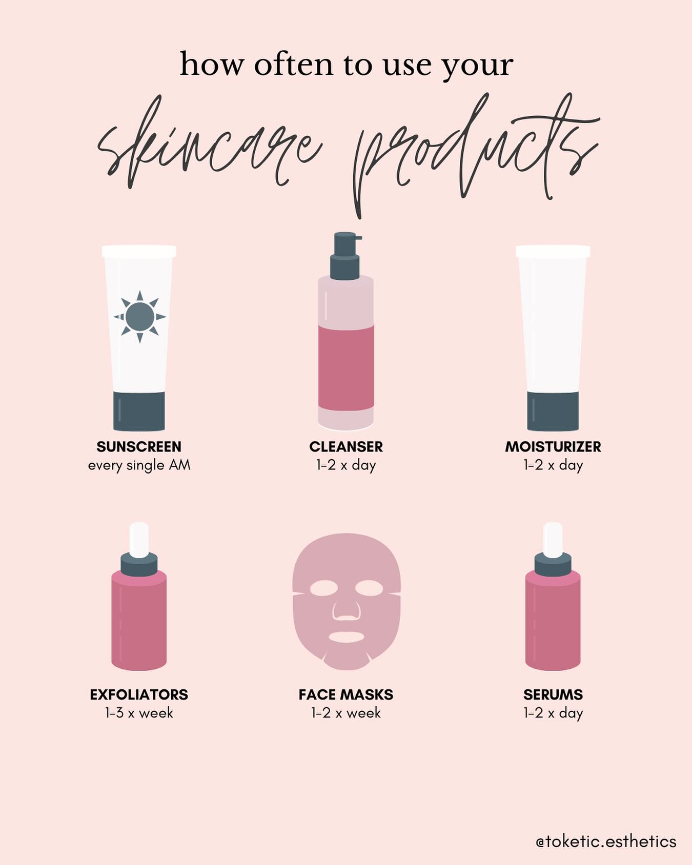 Your essential anti-aging skincare products (cleanser, antioxidants, moisturizer & SPF) should be used DAILY. Exfoliators should only be used 1-3x/week, max! (No matter what the product says!!) The *fun* things, like face masks, gua sha, light therapy etc can be used less often - once a week or less 🥰
#antiaging #skincare #skincareroutine #aginggracefully #skincaretips #holisticskincare #skinhealth #skingoals #skinroutine
