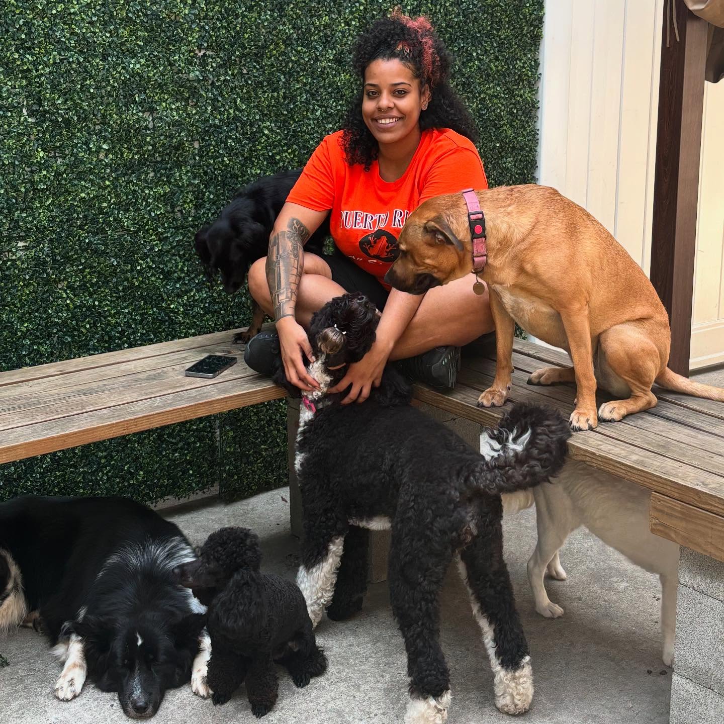 Ashley appreciation post! Happy Birthday to our awesome puppy wrangler, front desk extraordinaire, canine cuddler, and dog-mama!
Ashley, you rock 🤘 Paw House wouldn’t be the same without you!