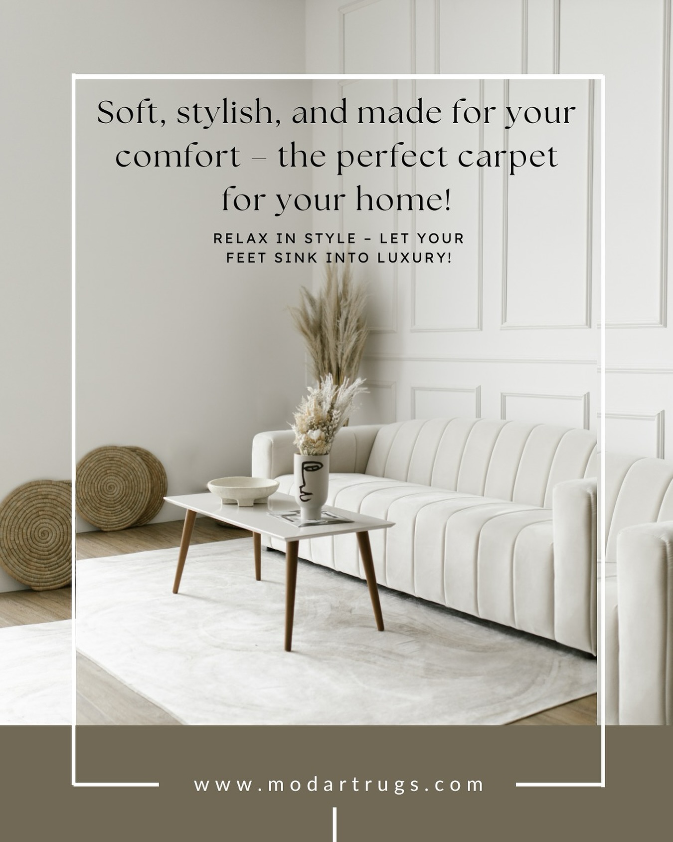 Relax in style - Let your feet sink into luxury!
.
.
.
#interior #carpet #rugs #rugsociety #homedecor #homebuying #homebuyers #handmade #handtufted #export #rugdesign #madeinindia #trade #moderndesign #moderndecore #modernstyle #dubaiinteriors #carpetdesign #carpetflooring #carpetinstallation #rugusa #interiordesign #dubai #interiordecor #dubaiinteriordesigners