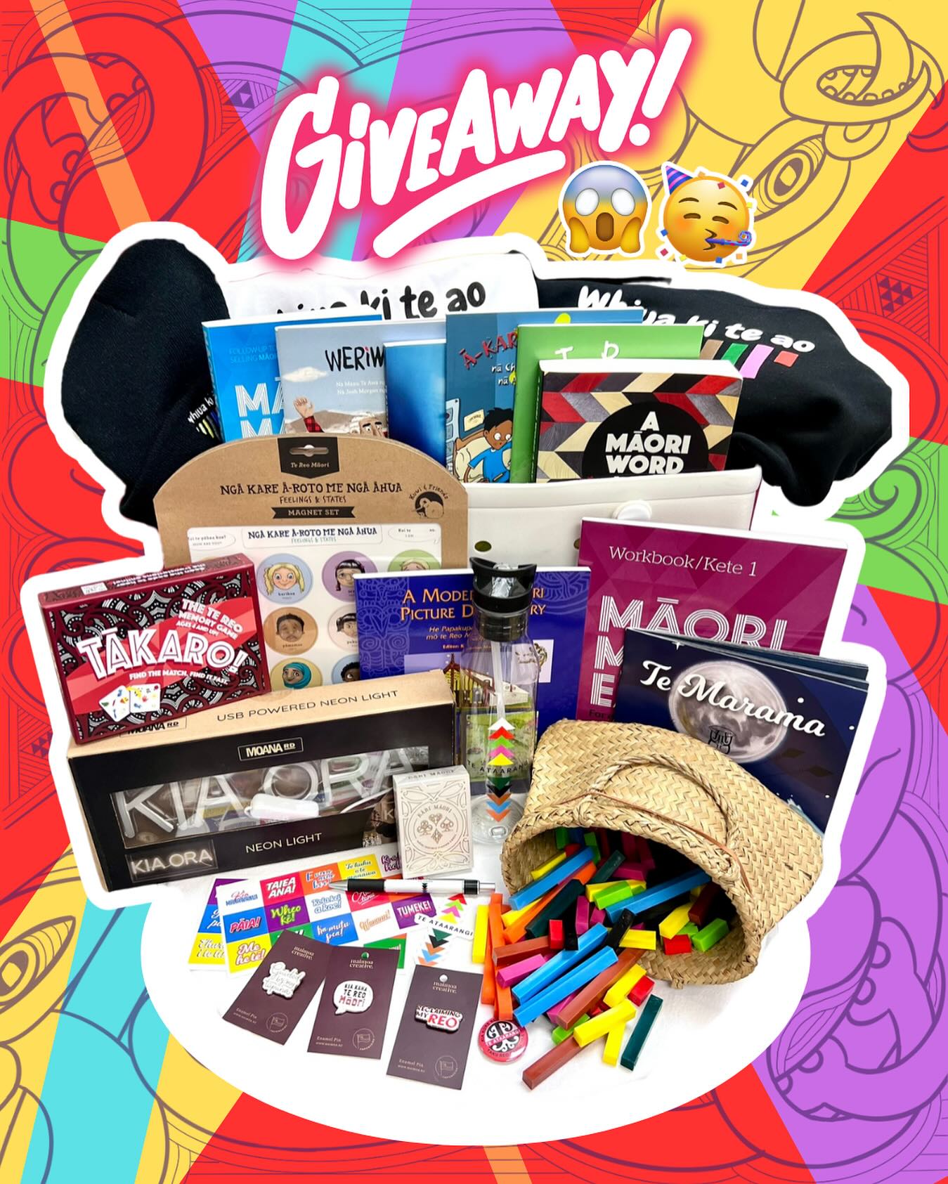 🔥✨ MATATINI GIVEAWAY ✨🔥
🎉 Celebrating Te Matatini with an epic giveaway valued at over $500!! 🎉 This is your chance to win some mean as goodies including:
👕 Your size choice of our “Whiua ki ao” t-shirt & hoodie
🧢 A “Whiua ki te ao” Tino stylish beanie
📚 Reo Māori accessories, pukapuka, resources & games
💡 A wicked KIA ORA light by Moana Rd!
If you’re keen to get your hands on this prize, here’s what you need to do:
1️⃣ Be following us on Instagram/Facebook 📲
2️⃣ Like this post ❤️
3️⃣ Comment which kapa you’re supporting at Te Matatini 👏🏽🔥
4️⃣ Share this post to your story & tag us! 🔗📸
🔁 Every comment = 1 entry!
📣 Tag your whānau & hoa(riri) to spread the word!
The winner will be announced next Saturday after finals – so stay tuned! 🏆🙌🏽
And if you’re attending Te Matatini then make sure to come find our stall and say “Kia ora!” 👋🏽
Mauri ora e te whānau! 🌿✨
#teataarangi #Taranaki #TeMatatini #Giveaway #WhiuaKiAo #MāoriMade #KapaHaka #SupportLocal #MauriOra #ReoMāori #Matatini2025
