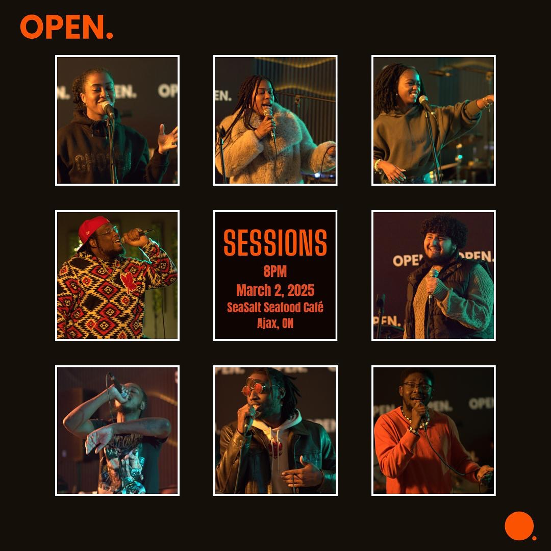 SESSIONS returns March 2 @ 8PM
If you been to any of the previous SESSIONS you can agree there is TALENT here in Durham Region. Join us as we help curate upcoming local musical artist to further their reach and artistry.
OPEN. is the platform for all creatives in Durham Region !
DJ // Live Band // GoodVibes
RSVP @ thatopenspace.com/events