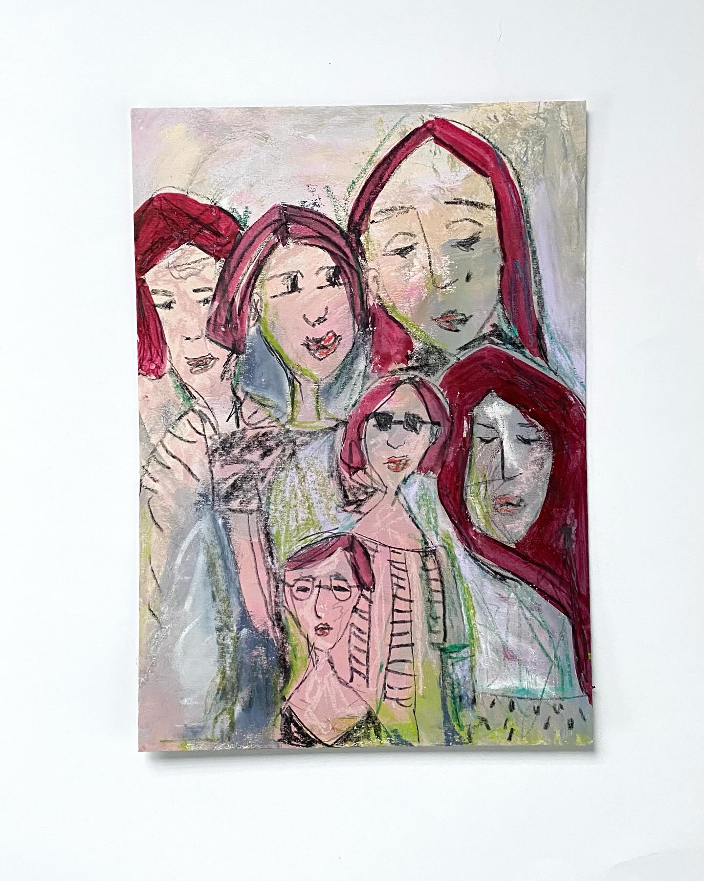 #portrait #artgallery #abstractart #20x30cm #alltheladies #contemporaryart #femaleartist