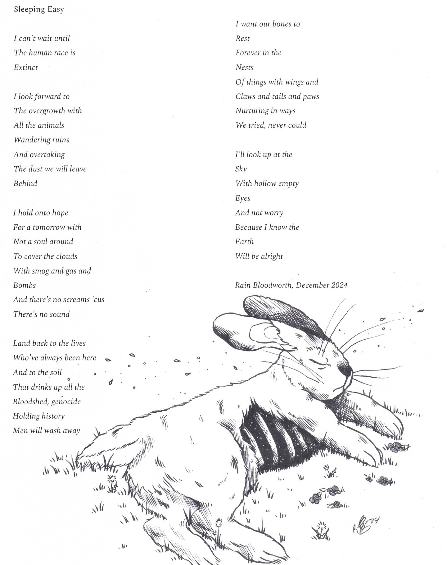 i feel like this little number has aged like fine wine
.
.
.
.
Sleeping Easy, December 2024