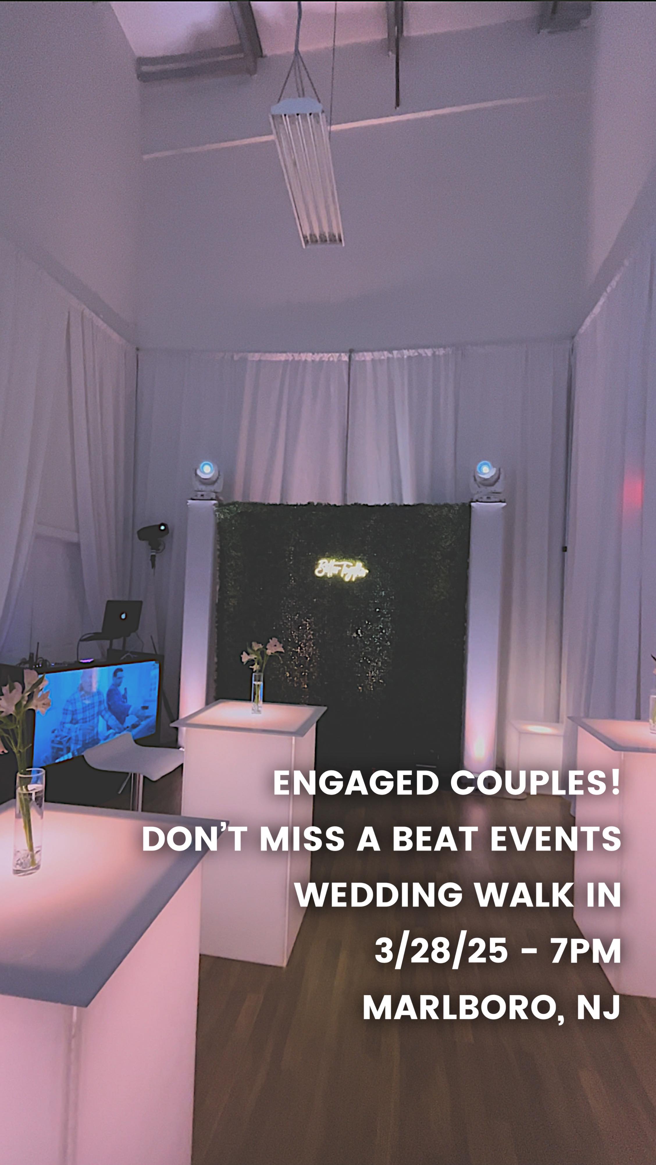 All Engaged Couples You’re Invited to our Wedding Walk In!
We are opening our doors to couples who are planning their wedding event to come and sit down in a more intimate setting at our office to speak about your wedding event and meet our team. Eat some food, have a drink and come experience some unique enhancements that you can add to your event and WOW your guests. RSVP is required the link in bio. Can’t wait to see you there. . Scan QR code to register or email us 📧
.
.
.
#dontmissabeat #entertainment #bride #brideandgroom #brides #bridesmaids #firstdance #celebration #drapery #weddingmusicians #dreamwedding #engaged #groom #beatbot #instawedding #marriage #weddingwire #theknot #weddingday #weddingdecor #weddingdress #weddinggown #weddinginspo #weddingparty #weddingphoto #weddingphotographer #weddingphotography #weddingplanningtime #weddingwire #theknot @njwedding