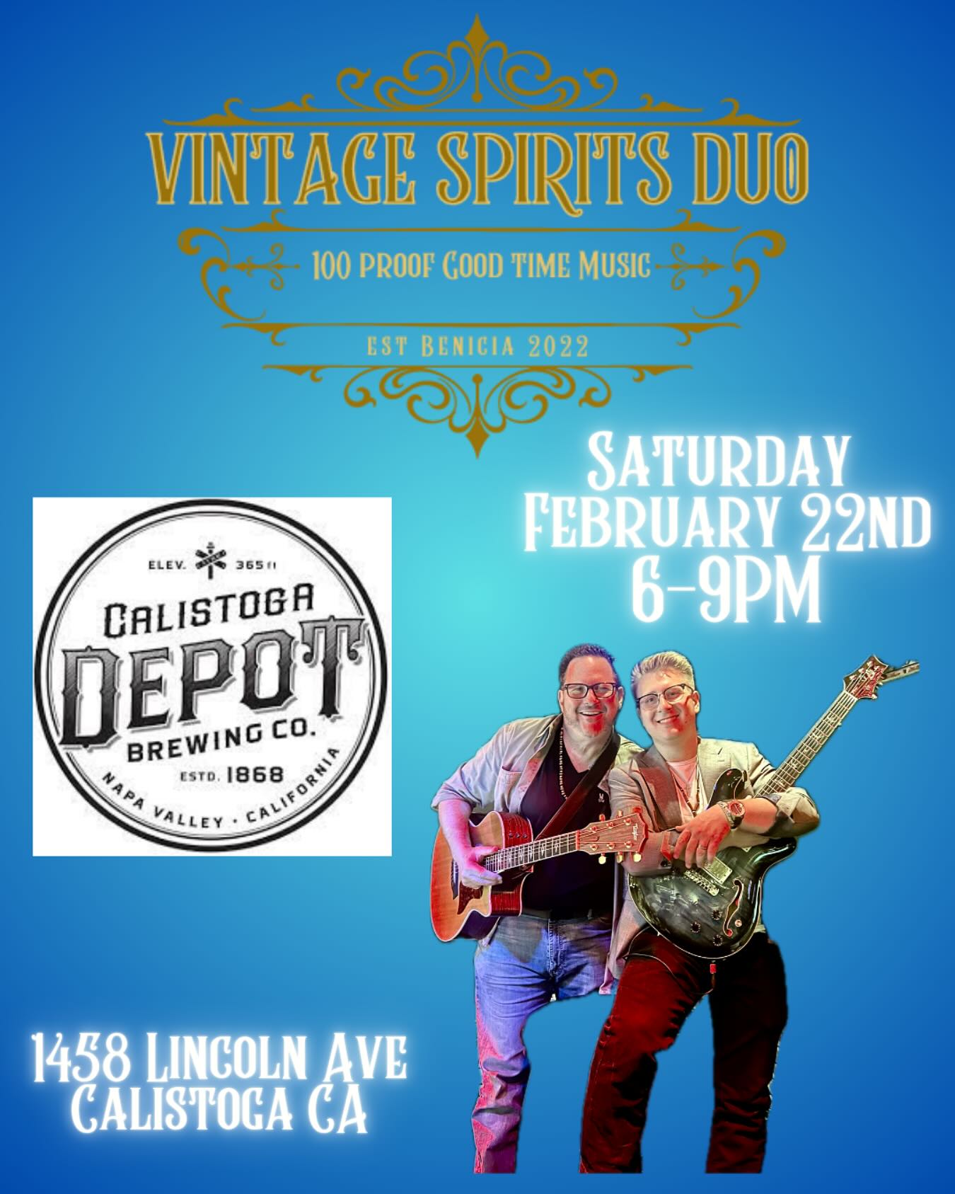 Tomorrow night! @calistogadepot