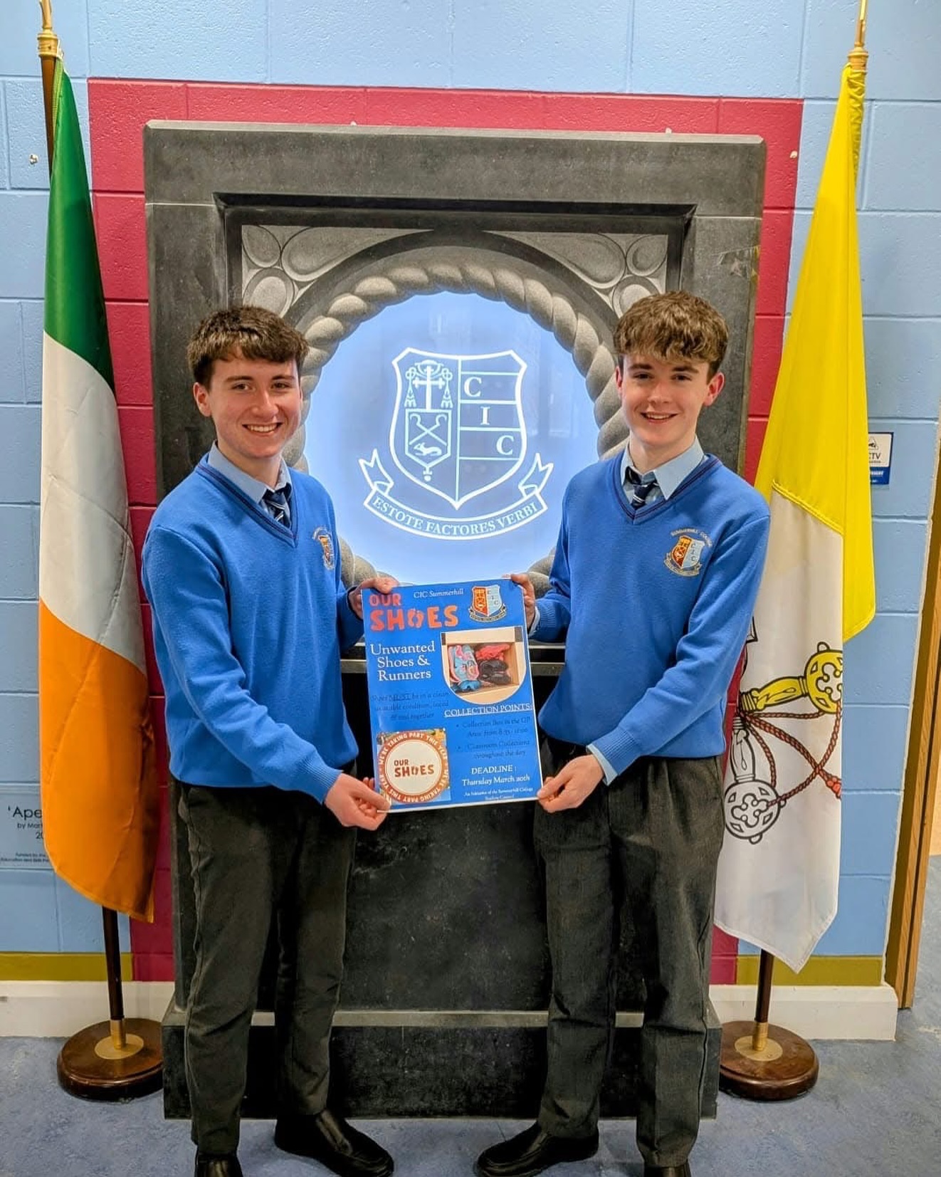 Great to see the Student Council at @cicsummerhill Sligo putting so much effort into this year’s campaign! ❤️