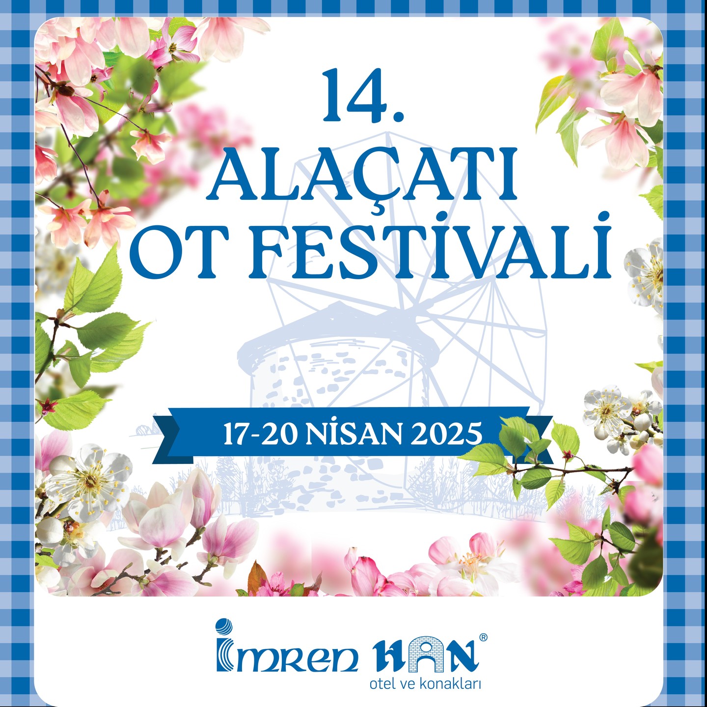 Alaçatı’nın büyüleyici atmosferinde, lezzet dolu bir deneyim için sizi 17-20 Nisan tarihleri arasında düzenlenecek olan 14. Alaçatı Ot Festivali’ne davet ediyoruz.🌿🤍
Festival boyunca konaklama ihtiyaçlarınız için rezervasyonlarımız başlıyor. Siz de bu eşsiz deneyimi yaşamak ve Alaçatı’nın otla dolu zengin mutfağını keşfetmek için hemen yerinizi ayırtın.🔔
Rezervasyon için ; 0(232) 716 60 02 ☎️
