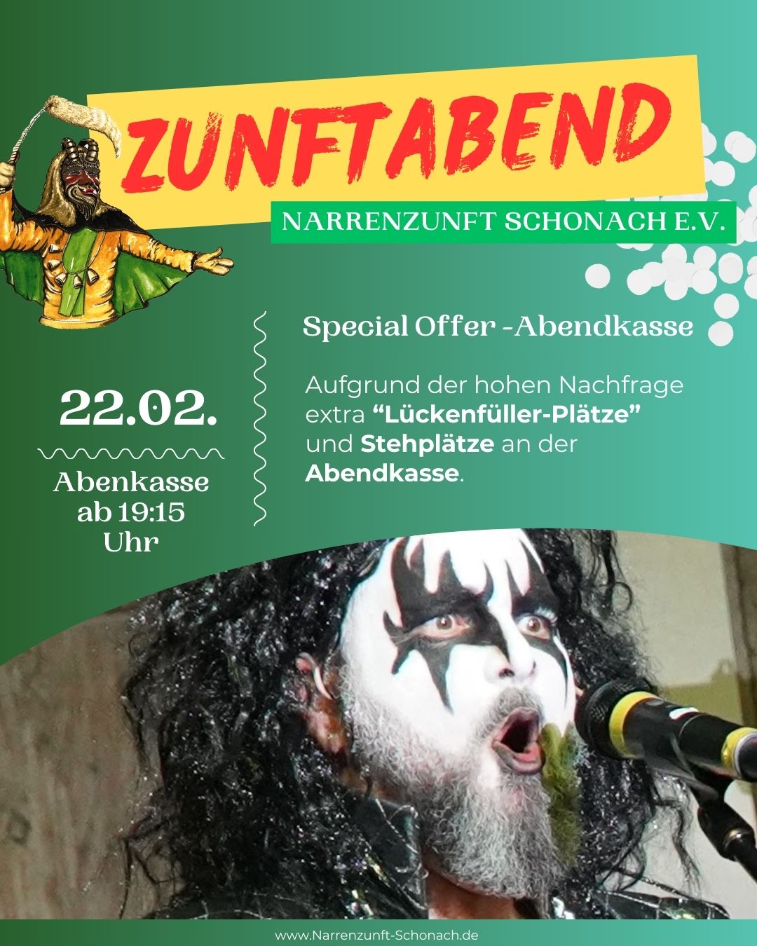 ✨ Special Offer – Last Chance! ✨
Unser Saal ist eigentlich ausverkauft – aber wegen der großen Nachfrage öffnen wir die Abendkasse für Stehplätze & Restplätze!
⏳ Ab 19:15 Uhr kannst du dir noch einen Platz sichern – entweder als Lückenfüller im Saal oder ganz entspannt mit einem Stehplatz an der Bar.
🎭 Programmstart: 19:30 Uhr – Sei dabei! 💫
