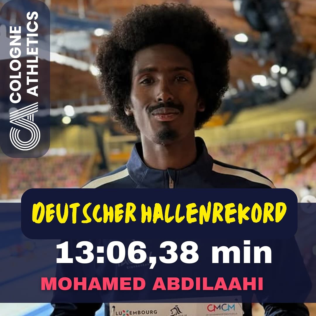 🚨Rekord Alarm in Boston 🚨
@_mohamed_abdilaahi_ läuft Deutschen Hallenrekord über 5.000 Meter und unterbietet die alte Marke um 6 Sekunden! Wir sagen WOW und Herzlichen Glückwunsch Mo und Trainer Ahmed 🤩💙🩶
#teamca #running #higher #faster #further #together