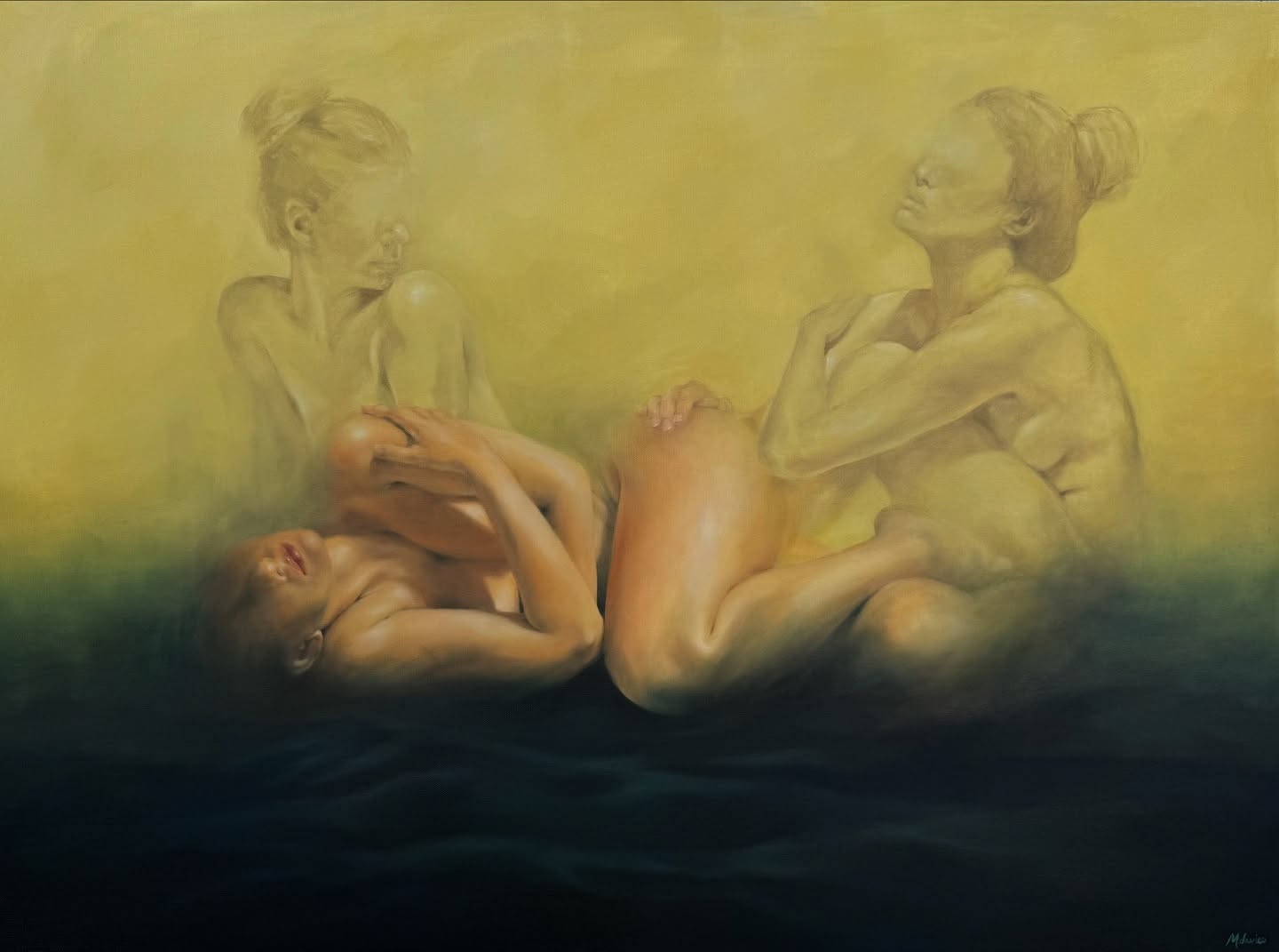 Three women just patiently waiting to dry so I can varnish… 😆
40x30 | oil on canvas