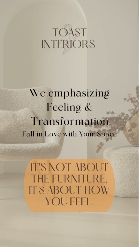 We emphasizing Feeling & Transformation
Imagine: a home that reflects your success, welcomes loved ones with pride, and melts away stress. It's not about the furniture, it's about how you FEEL.
Ready to elevate your everyday? ✨
#HomeTransformation #FeelTheDifference #StressFreeLiving #LuxuryInteriors #DesignForWellbeing