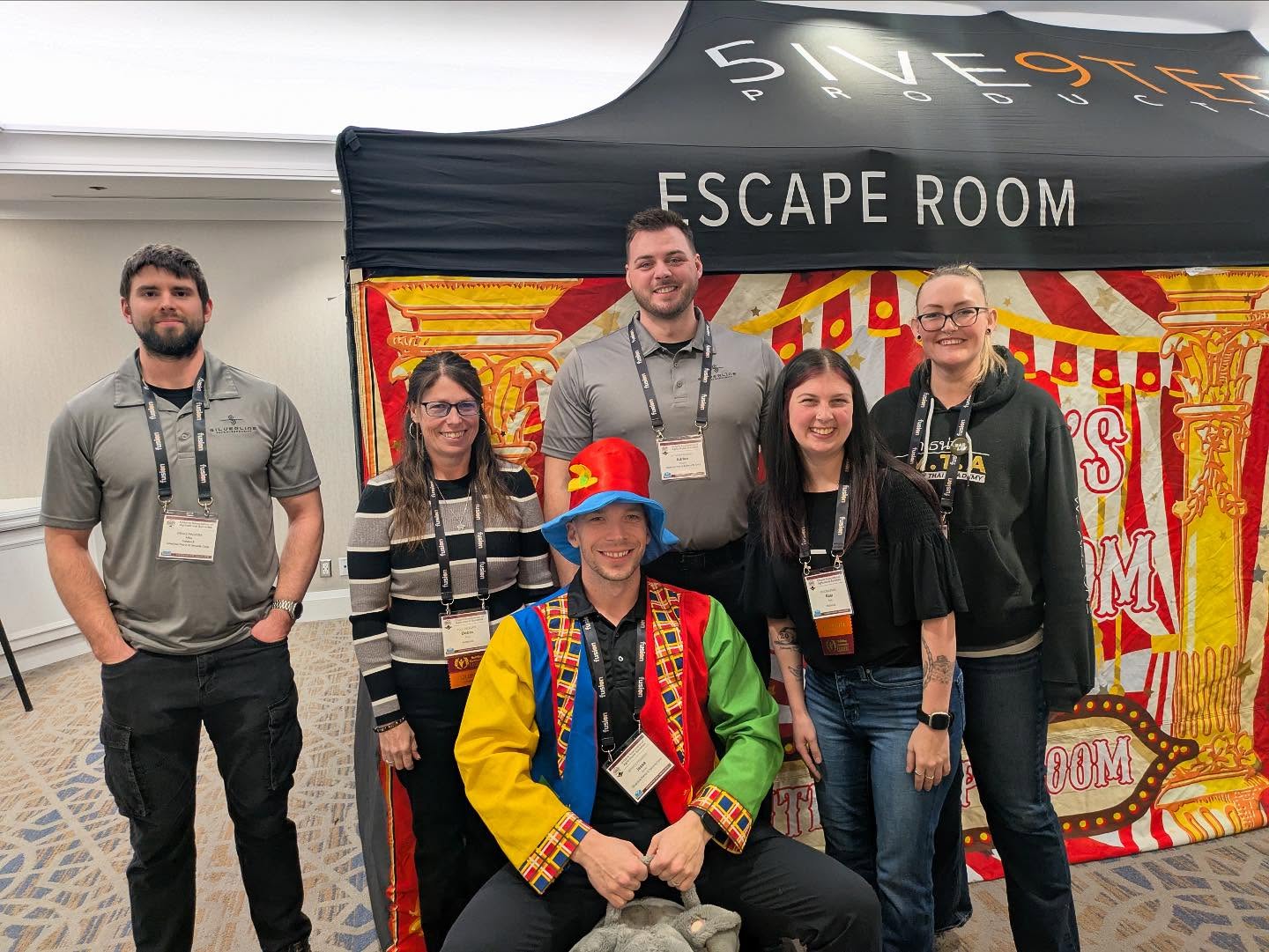 At the annual 2025 OAAS convention, we teamed up with Silverline Patrol & Security to take on The Clown’s Dressing Room—a five-minute escape room challenge. Working together, we successfully cracked the puzzles and made our escape in record time!