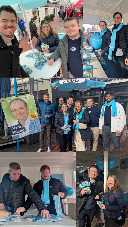 Noch einmal vollen Einsatz zeigen und in den Endspurt gehen - Morgen beide Stimmen CDU für den Politikwechsel mit @arnd.hilwig für Hamm und @merzcdu für Deutschland 🗳️👍🏼
#cdu #jungeunion #merzimfebruar #juhamm #teammerz #arndhilwig #politikwechsel #beidestimmencdu #cduhamm