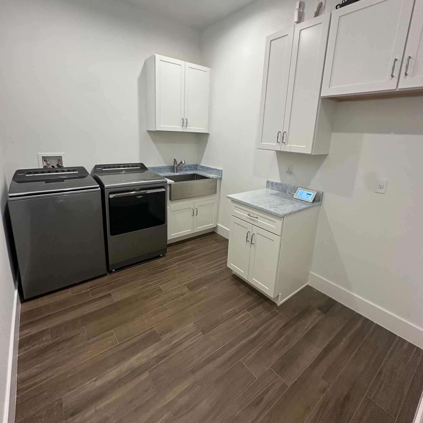 This is just the laundry room! Full reveal coming soon! 🏡❤️
.
.
.
.
.
.
#customhome #treasurecoast #treasurecoasthomes #newconstruction #construction #fortpierce #design #portsaintlucie #customcare #fl #lot #acre #realty #investment #mortgage #homeloan #newhome #hgtv #plmconstructionllc #builder #homedesign #homeswithheart #homesweethome #homedecor #homedecoration #reelsinsta #housereels #viralreels #explorepage #foryoupage