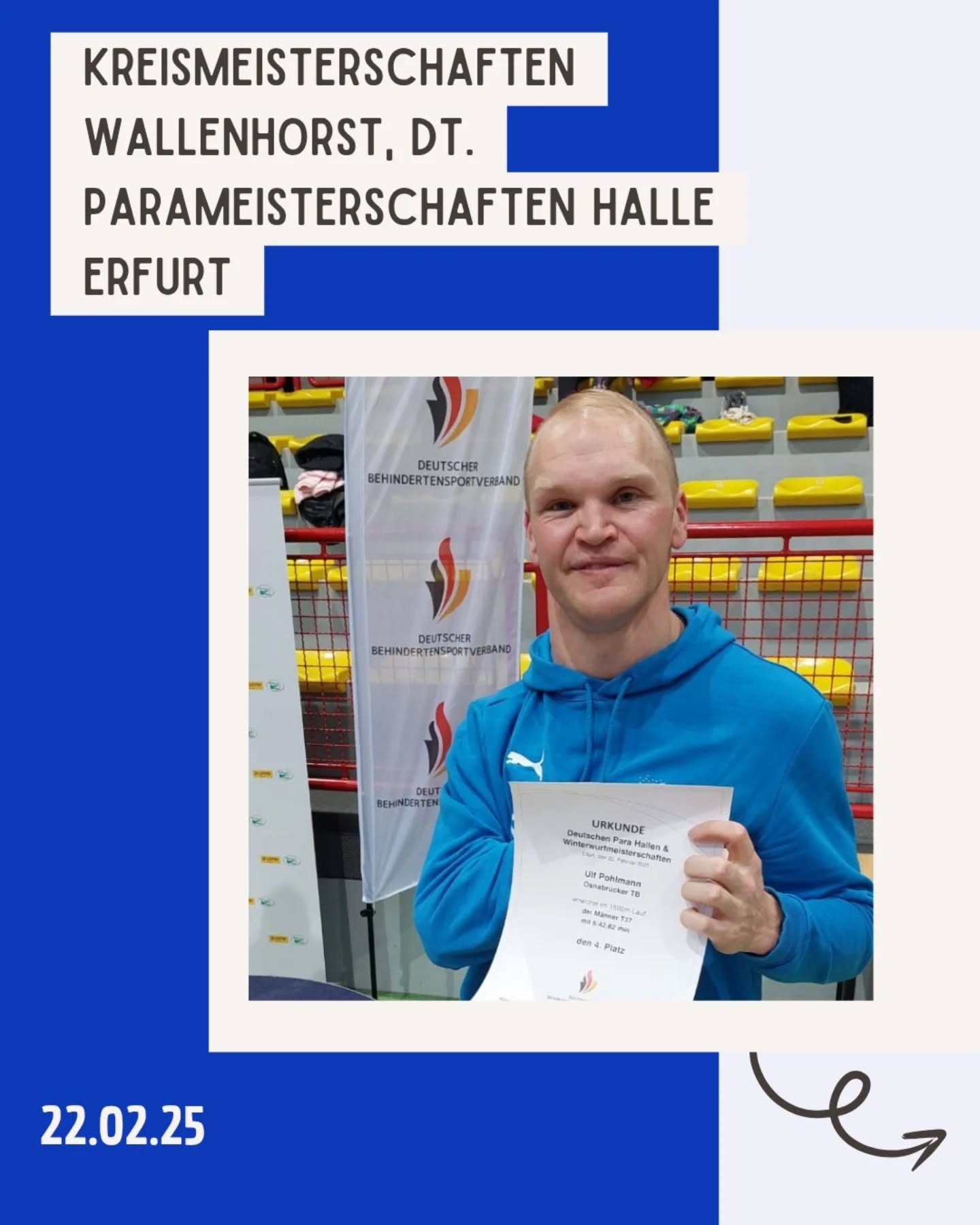 Zum dritten Mal in Folge war Wallenhorst der Hotspot für 150 Nachwuchsathleten aus Osnabrück! Der @otb_osnabrueck glänzte mit 34 Teilnehmer:innen – die stärkste Mannschaft vor Ort! 🎉
In spannenden Mehrkämpfen zeigten unsere U10-U16-Talente ihr Können: Sprint, Froschsprung, Medizinballstoßen und packende Rundläufe. 5 Kreismeistertitel holten unsere Mädchen (W9-W13), Franz Rothe (M10) verpasste den Sieg nur um 2 Punkte! Fünf weitere Podestplätze komplettieren unsere Erfolgsbilanz.
DANKE an die Organisatoren LT Osnabrück-Nord, Nico Stallkamp, das Zeitmessungsteam der @lgosnabrueck und alle Helfer! 🙌
Gleichzeitig glänzte @ulf_phlmn bei den Deutschen Parameisterschaften in Erfurt. In einem stark besetzten 1500m-Rennen setzte er sich eindrucksvoll durch und landete mit einer Zeit von 5:42,62 min auf einem beachtlichen vierten Platz. Ein echter Erfolg, auf den er mehr als stolz sein kann! 🚀
Herzlichen Glückwunsch an alle Athlet*innen! Ihr habt uns begeistert! 🎖️
#vereinsliebe #sport #laufen #springen #mehrkampf #parasport #erfolg
@noz_de @sport_lich_unterwegs @otb_osnabrueck @stadtosnabrueck @stadtsportbund_osnabruck @activesportshoposnabrueck @katharina.poetter dabehrens @nlv_online @dlv_online @benmoellers