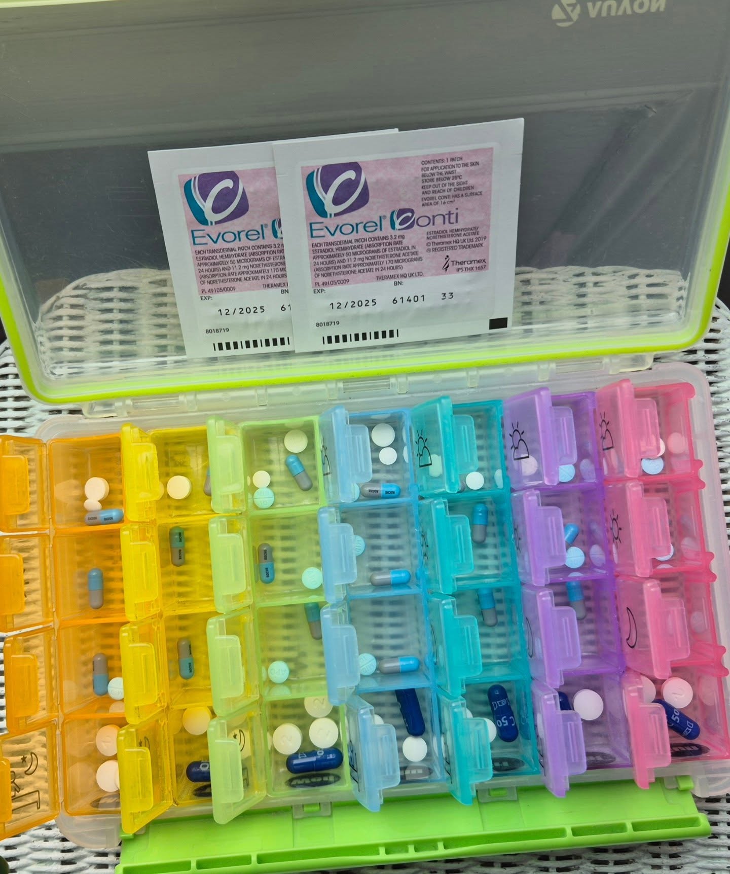 Monday = meds prep
Boring, maybe.
Essential, absolutely..
Gratitude to
Scientists, researchers and the designer of my rainbow pill box.
Would i prefer a cure. YES I BLOODY WOULD
so would the other 11 million humans living with the shitshow that is #parkinsons
#parkinsons
#parkinsonslookslikeme
#shitshow
#livingwithparkinsons