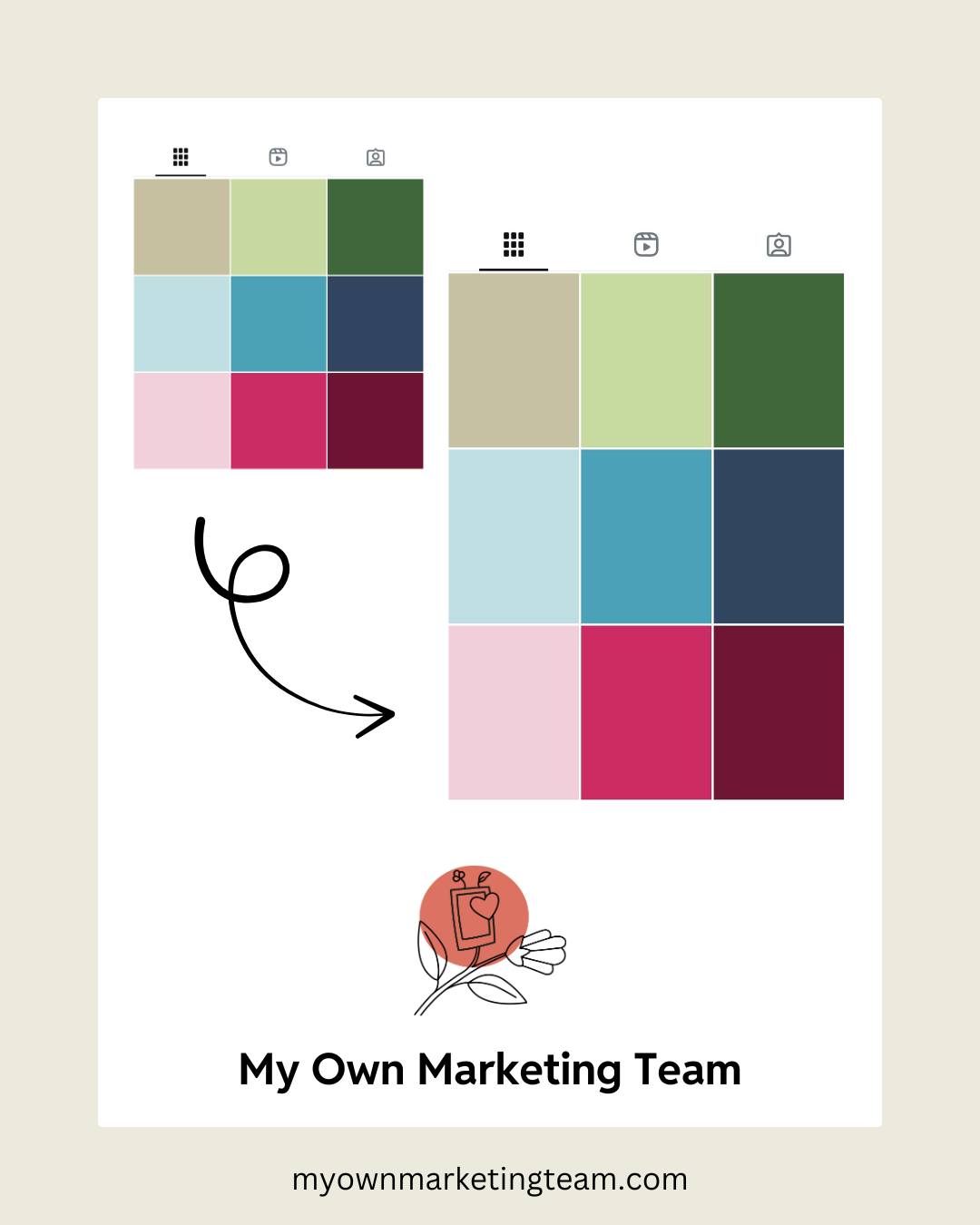 📲 Instagram’s biggest change is coming: your grid will soon be made up of vertical 4x5 rectangles instead of squares.
This means:
✅ Your posts will display differently on your profile
✅ It's time to start designing content in 4x5 format for a polished look
💡 Small changes like this can impact how your brand appears online. Stay ahead by adapting now.
📢 Our Template Creation service ensures your posts look professional and consistent, making the new layout work for you.
➡️➡️ Need help keeping your social media on point? Let’s chat.
www.myownmarketingteam.com