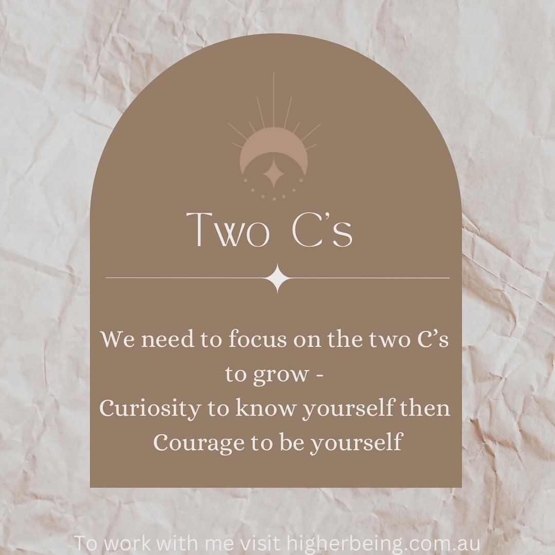 Approach growth from the simplicity of the two C’s… ✨Curiosity then ✨Courage 🫶🏻