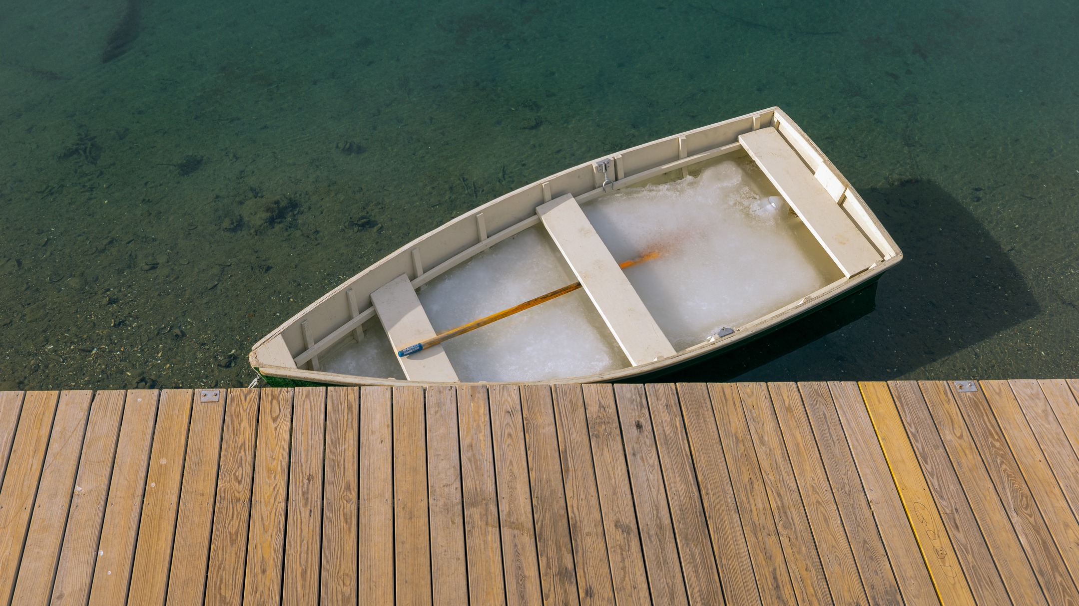 "Frozen Passage"
Loved the little orange oar sealed in the ice. It will thaw soon enough.