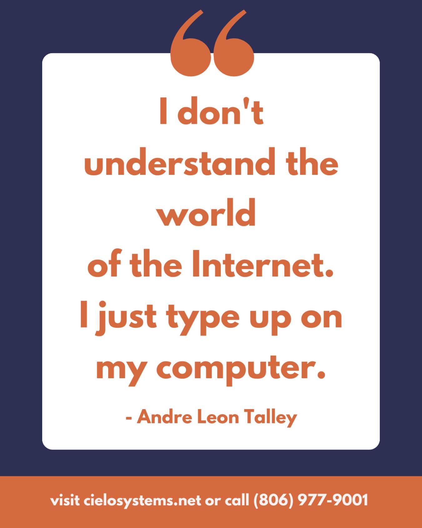 The internet is crazy and chaotic. Your connection shouldn’t be.🔌📲
Call Cielo Systems to see how we can make your network run its best!
#quoteoftheday #quote #cielosystems #network #wifi