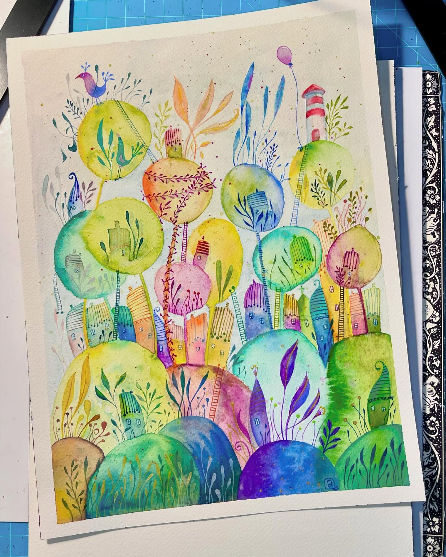 Escape from the grayness of this winter… my whimsical countryside 🌳