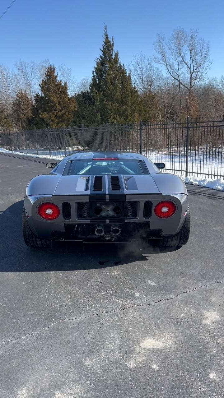 Finally warmed up enough to shuffle some cars around and moved the GT so she’s ready for pickup tomorrow 🤍 #FordGT #ASMR