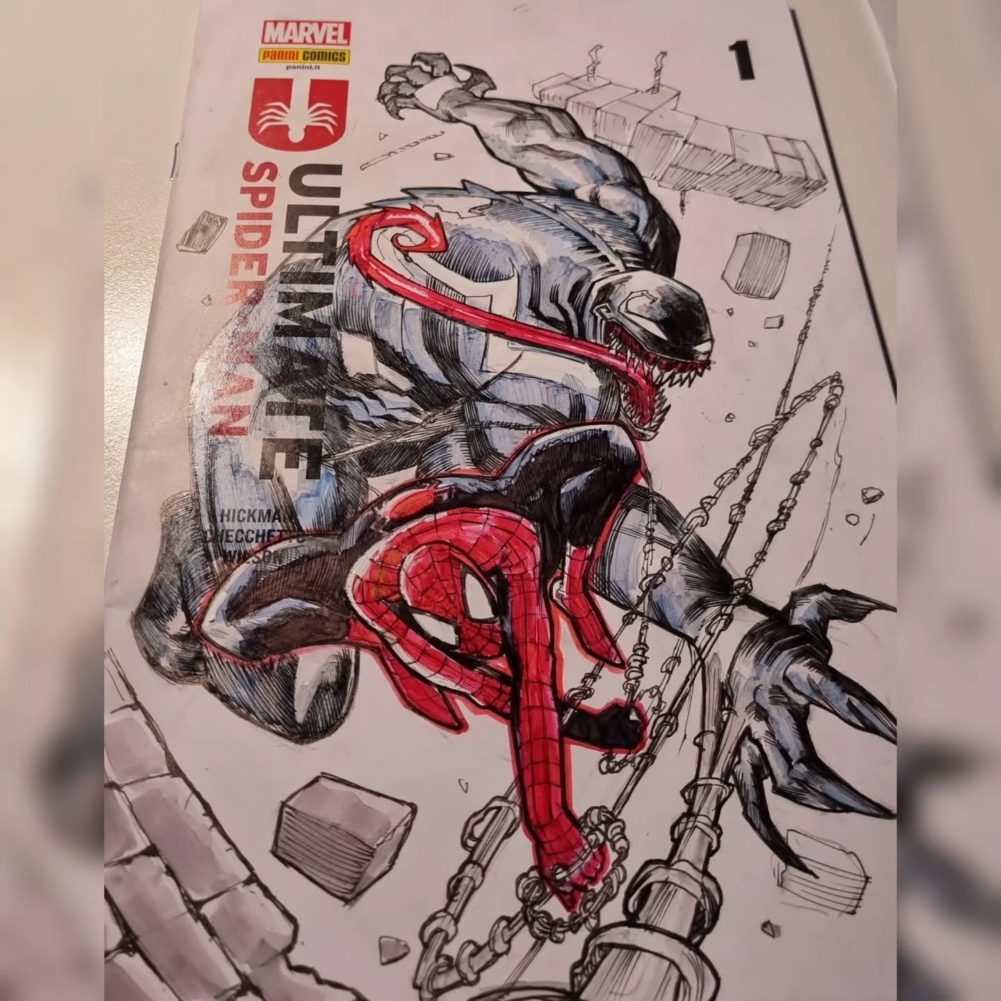 Ultimate Spiderman 1 - Blank cover
Le commission, quelle belle!
.
.
.
.
.
.
.
.
.
.
#spiderman #ultimatespiderman #ultimatespidermancomics #marvelcomics #marvelspiderman #commission #blankcover #blankcoversketch