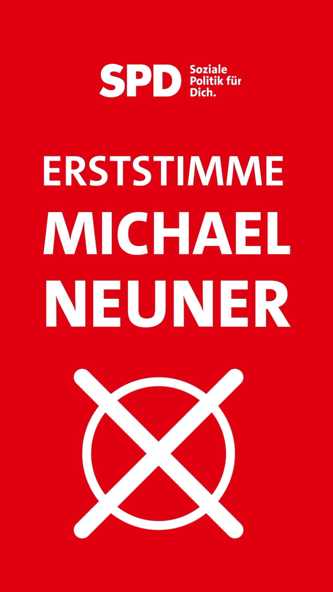 Jetzt gilt’s: Neuner wählen!
✅ Erststimme: Michael Neuner – für unsere Region.
🌹 Zweitstimme: SPD – Für soziale Politik, die anpackt und anständig ist.
Am Sonntag beide Stimmen für den gesellschaftlichen Zusammenhalt!
#NeunerWählen #ErststimmeNeuner #ZweitstimmeSPD #Bundestagswahl2025 #FürUnsereRegion