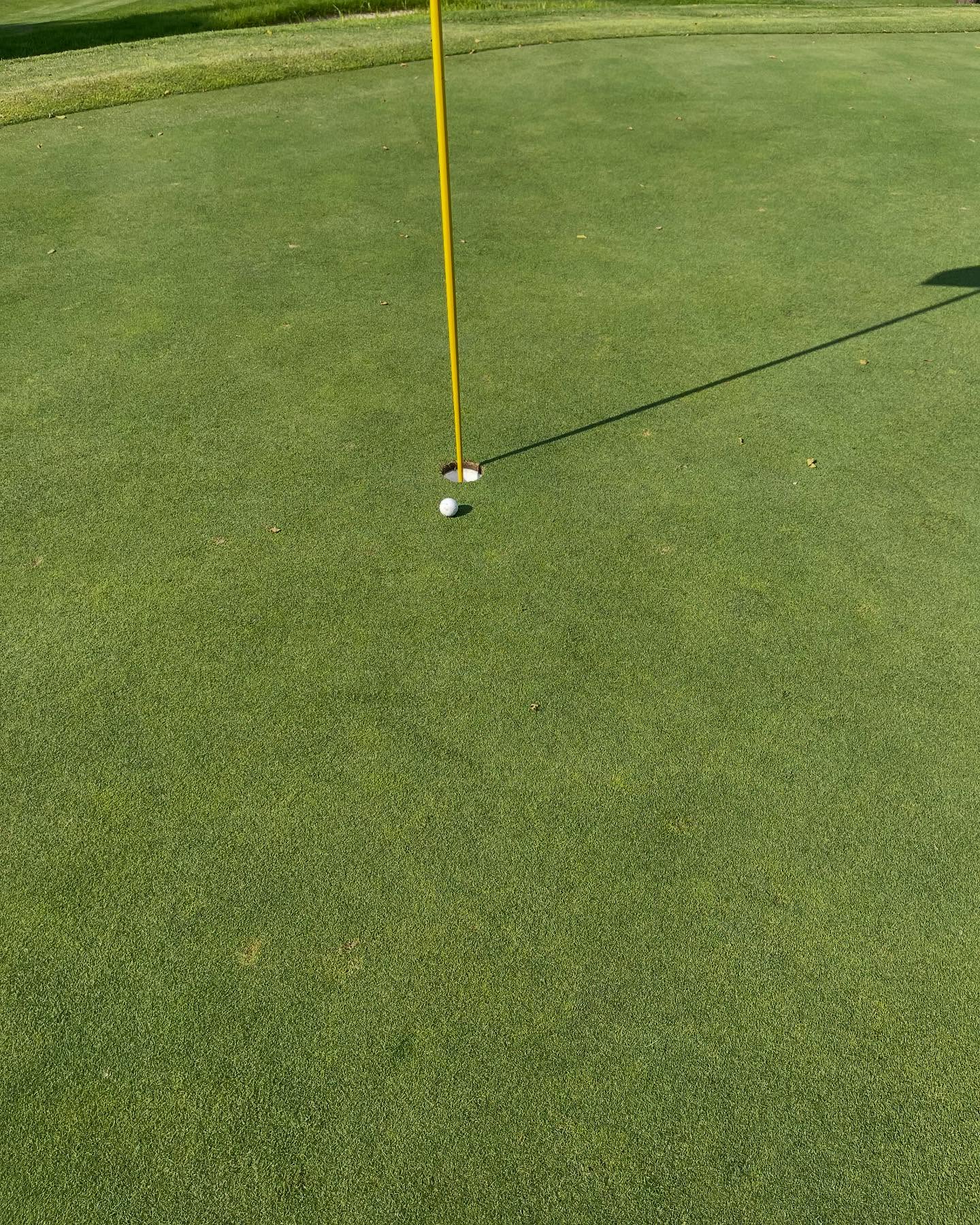 What a golf shot from GETS Golf student Mike Lee, had he’s coach running towards the green in excitement. Carried the flag and spun back to inches from holing out from the fairway.