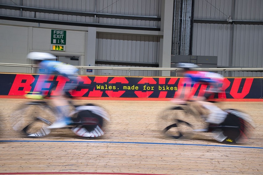 Trackside hoarding panels, produced and installed for @beiciocymru. Showcasing their newest brand at the SD Team CymruVelo Track Cup. 🚴 #design #create #install #wearesemaphore