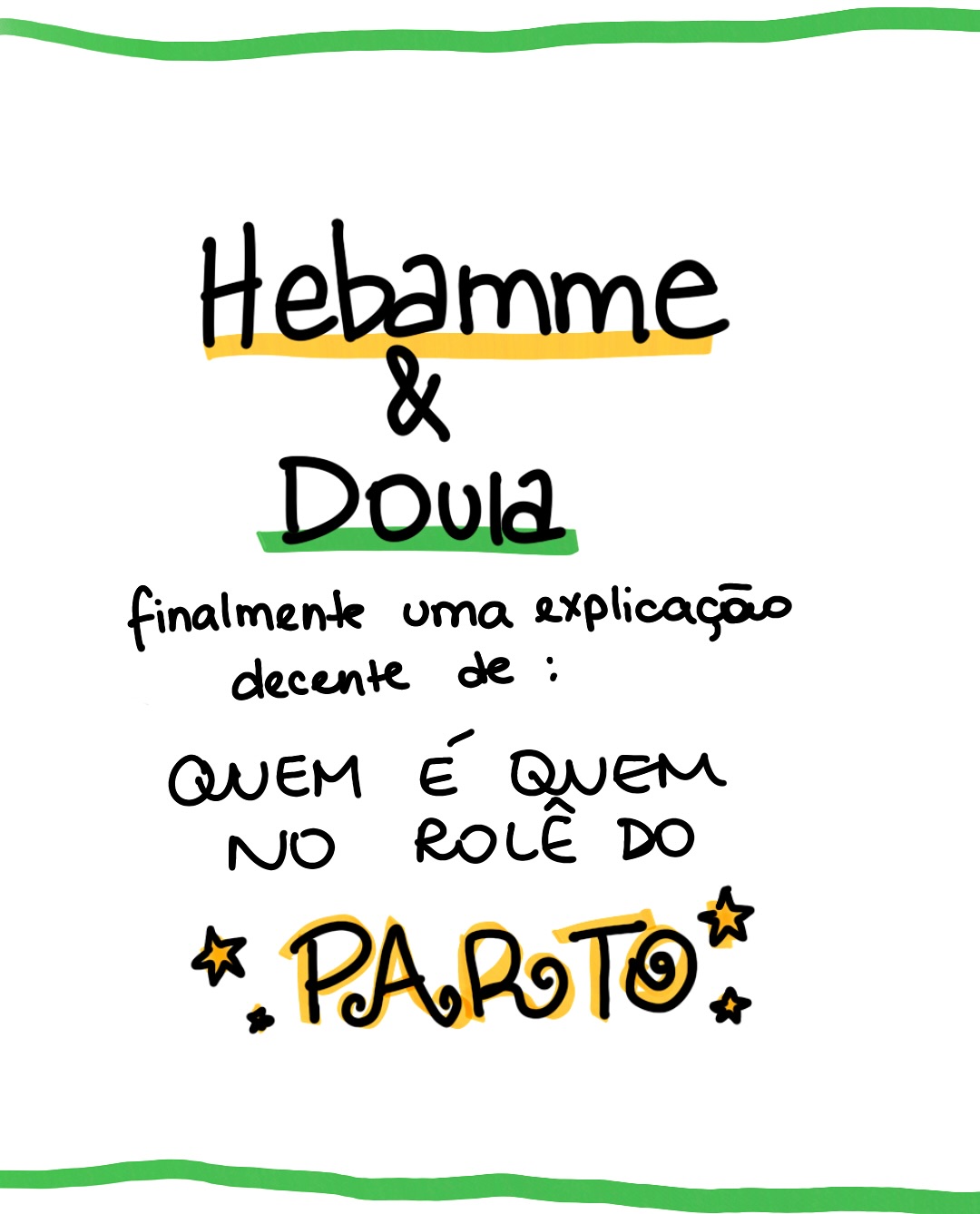 A dúvida que mais recebo de brasileiras que vem parir na Alemanha (e de alemãs tb 😅)!!!
Muita gente confunde, mas a verdade é que a doula e a Hebamme (parteira) têm papéis BEM diferentes! Enquanto a Hebamme é a profissional especialista que monitora a saúde da mãe e do bebê durante o parto, a doula oferece suporte, ajudando a mulher a se sentir mais segura, acolhida e confiante.
Mas tome cuidado! Nem toda doula respeita seu papel, e nem toda Hebamme valoriza o suporte emocional.
No fim, o mais importante é um time de profissionais que trabalhem juntos pelo bem-estar da mulher.
🇩🇪🇧🇷
