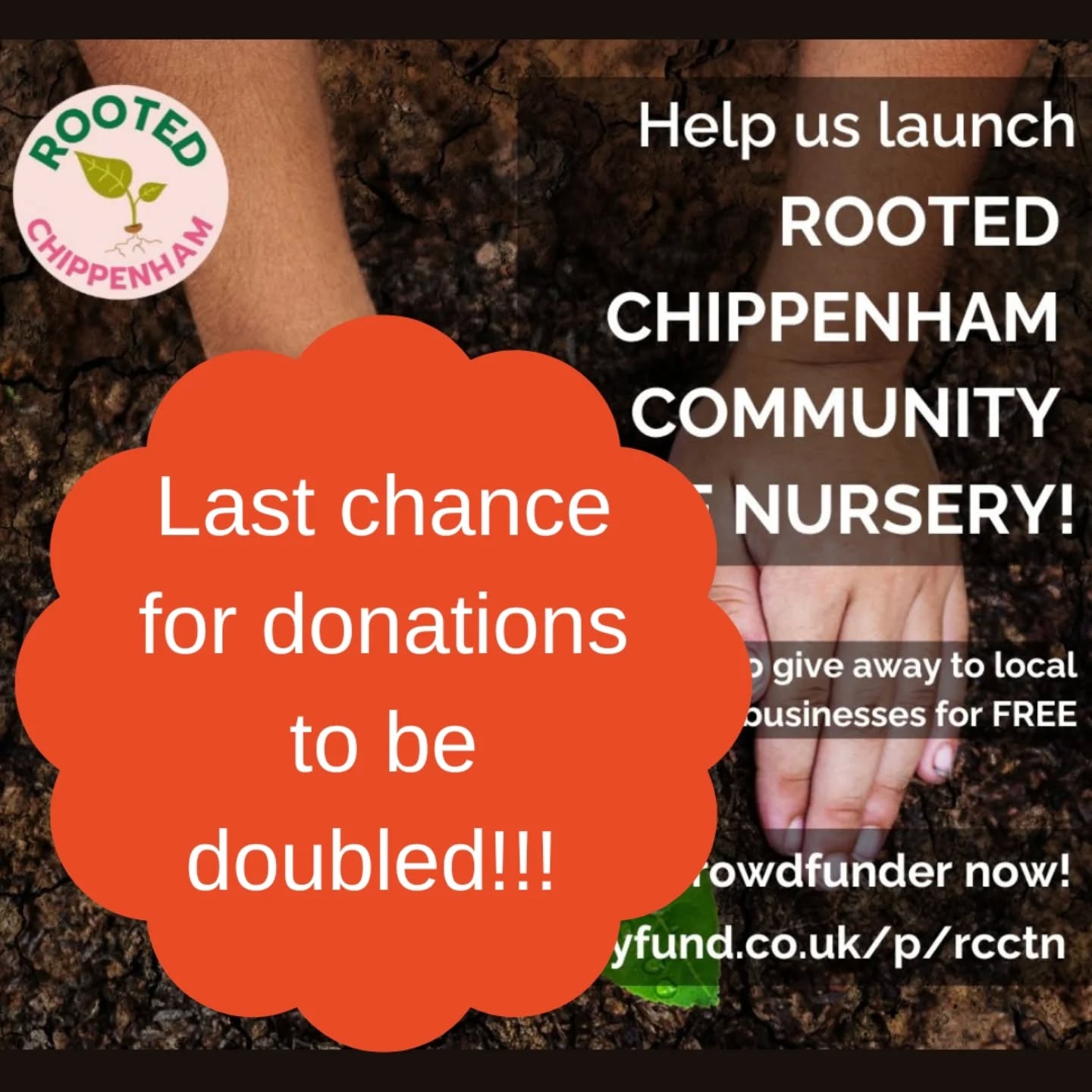 Donate by 9pm Thursday 27th for your donation to be doubled!! 💷💷 link In BIO
This is cut off for Aviva matching donations up to a value of £250, so if you have been meaning to make your donation please don't wait!! 🌱
We have had a fantastic response to our crowdfunder, and anything further can can raise we all help ensure the future of the Community Tree Nursery and if Rooted itself for years to come 👍🏽🌳
#communityfunding #avivamatchfunding #chippenham #rooted #trees #uknativetrees #biodiversity