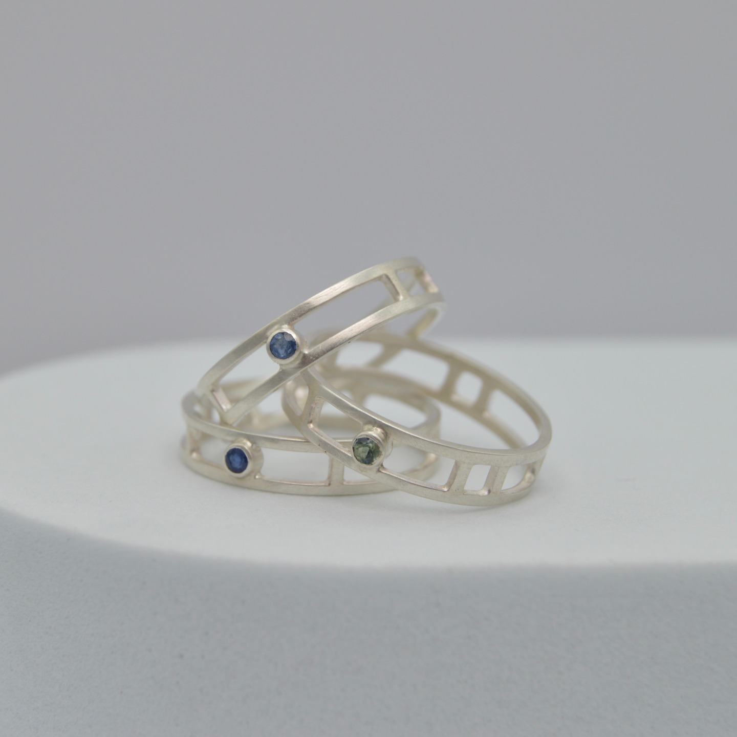 A few new pieces are joining the Structure Collection, inspired by the bold geometry of Prairie-style architecture.
✨ Stacking rings—minimal but striking on their own, even better in a set.
✨ Stacking rings with sapphires—architectural forms meet rich color.
✨ Kyanite statement ring—featuring an icy blue stone with depth and movement.
Clean lines, intentional details, and timeless design.
#handcraftedfinejewelry #architecturaljewelry #prariestyle #kyanitering #sapphirering #silverjewelry #handmadesilver #oneofakindjewelry #stackingrings #architecturaldesign #prariestylejewelry #moderncraft #handcraftedluxury #madeinmaine