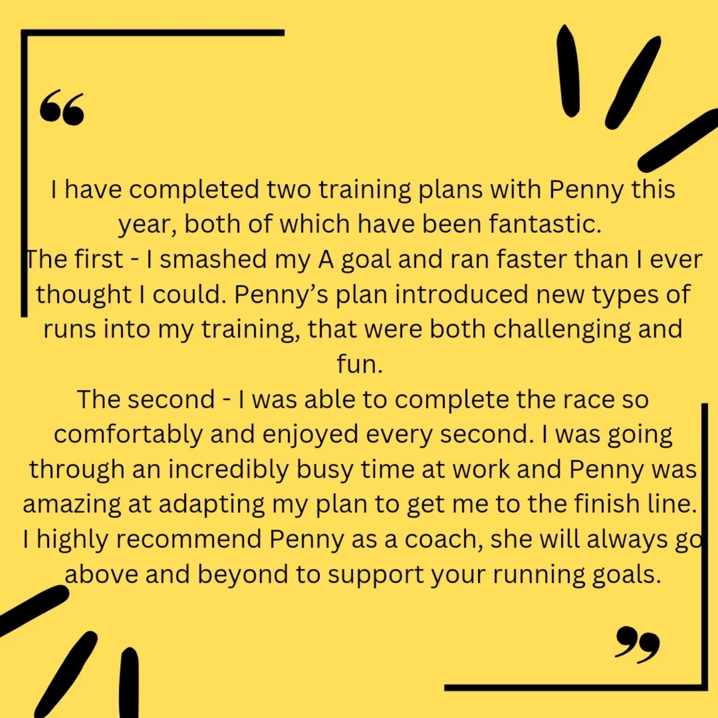 ✏️ Testimonial Tuesday ✏️
Last year I had the honor of coaching @charwylie for 2 races. The @edinburghmarathonfestival half marathon and the Great Scottish Run 10k. It wasn't just the distances that were different but the training leading up to them was very different.
For Edinburgh, Charlotte was able to train consistently for the race and came out with a huge PB. For the Great Scottish Run, Charlotte had a lot of other important commitments so running had to take more of a back seat. Regardless, she made it work and ran super strong at the 10k.
I'm all about balance and appreciate that all my clients have other commitments such as work, caring responsibilities, families and big life events that cannot be changed. My job is to make the plan fit around you and your life, so you can achieve your goals and get through the training with as little stress as possible.
I still have a few spaces left to join RPC so drop me a message and we can talk about making running coaching work for you.
#runningcoach #runproudcoaching #RPC #running