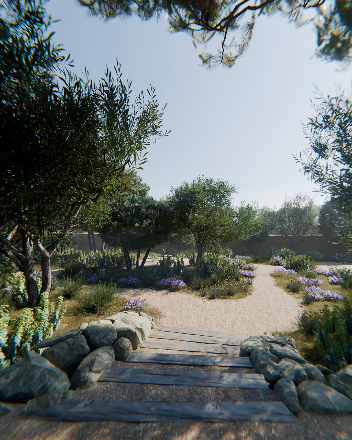 Découvrez les cheminements sinueux qui traversent librement notre jardin, guidant les visiteurs vers divers espaces : une aire de jeux pour enfants et un coin détente ombragé sous les chênes.
Ces sentiers de promenade délimitent des îlots de verdure, où des essences végétales soigneusement sélectionnées sont plantées de manière éparse, créant des bouquets spontanés. Les plantes semblent s’être naturellement ressemées, comme dans leur milieu d’origine.
#drygarden #droughttolerant #lowwatergarden #drylandscaping #naturalgarden #nativeplants #sustainablegardening #organicgarden #wildflowers