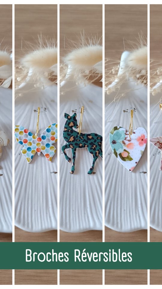[ Nouveautés en ligne !
Elles sont enfin là !
Les nouvelles broches réversibles sont maintenant disponibles sur le site internet www.mylet1creations.fr !
Ne sont-elles pas adorables ? Lapin, faon, cœur, étoile ou papillon ?!
Motifs ou paillettes ?! À vous de choisir selon votre humeur et vos envies !
Des pièces uniques réalisées à la main, avec amour et savoir-faire, dans une démarche eco-responsable ! 🌿
Deux styles en un seul accessoire pour sublimer vos tenues en soutenant une mode plus responsable ! ♻️
📌 Disponible dès maintenant sur la boutique en ligne !
📦 Stock limité - pièces uniques.
Envoi postal possible en France métropolitaine, où retrait gratuit dans mes points de ventes !
#mylet1creations #bijouxecoresponsables #bijouxenpapier #brochesreversibles #piecesuniques #madeintouraine