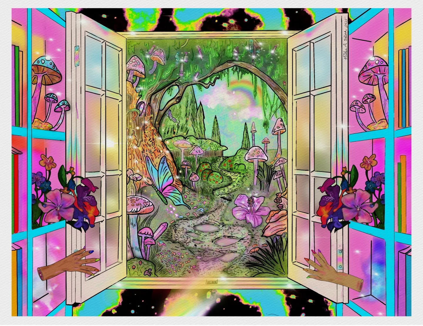 Title : "open window"
Medium: procreate
Size : 10x8"