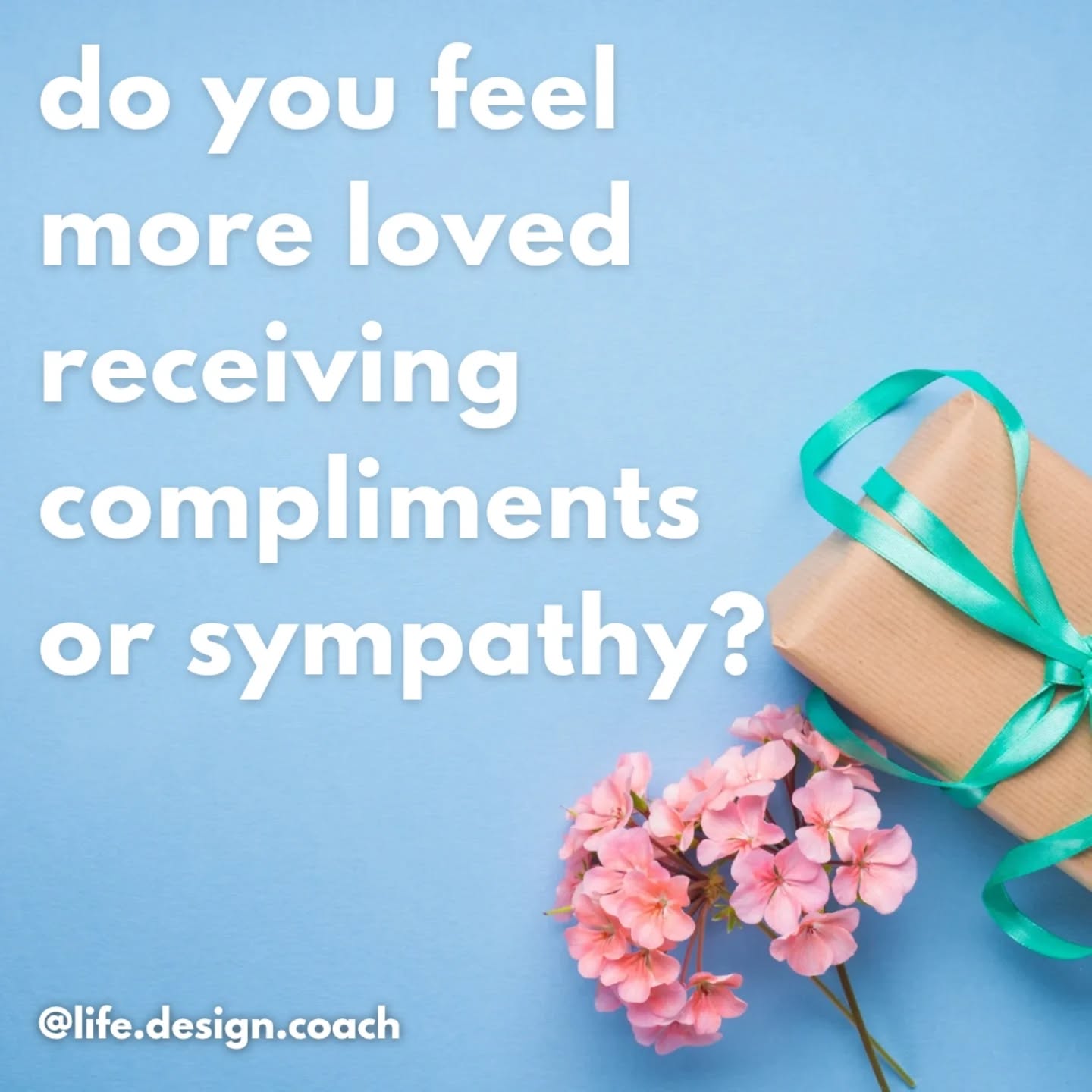 Do you crave attention in the form of praise or pity? Do you feel more comfortable receiving adoration or commiserations?
I'm feeling a bit under the weather and noticed today that I like to tell people about it. Do I revel in the sympathy? Am I more at ease with this than appreciation?
What does this say? What does your preference say about you? Perhaps this is the victim vs victor mentality again. Just something to ponder.