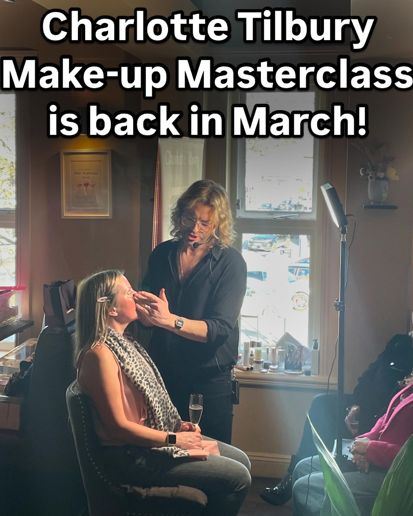 💖Thursday 27th March 💖
We’re exited to share that the Charlotte Tilbury make-up masterclass is back at 107!
It’s a perfect idea for a Mother’s Day gift 💝
Join us on Thursday the 27th of March at 5:30pm for a fabulous evening 💕Only £27 per person
Whats included:
✨Make-up masterclass with the talented make-up artists from Charlotte Tilbury John Lewis, Liverpool
✨A glass of Prosecco on arrival
✨Charlotte Tilbury goody-bag
✨A £20 voucher to spend on Charlotte Tilbury products on the night
Pre-booking essential with £10 deposit per person*