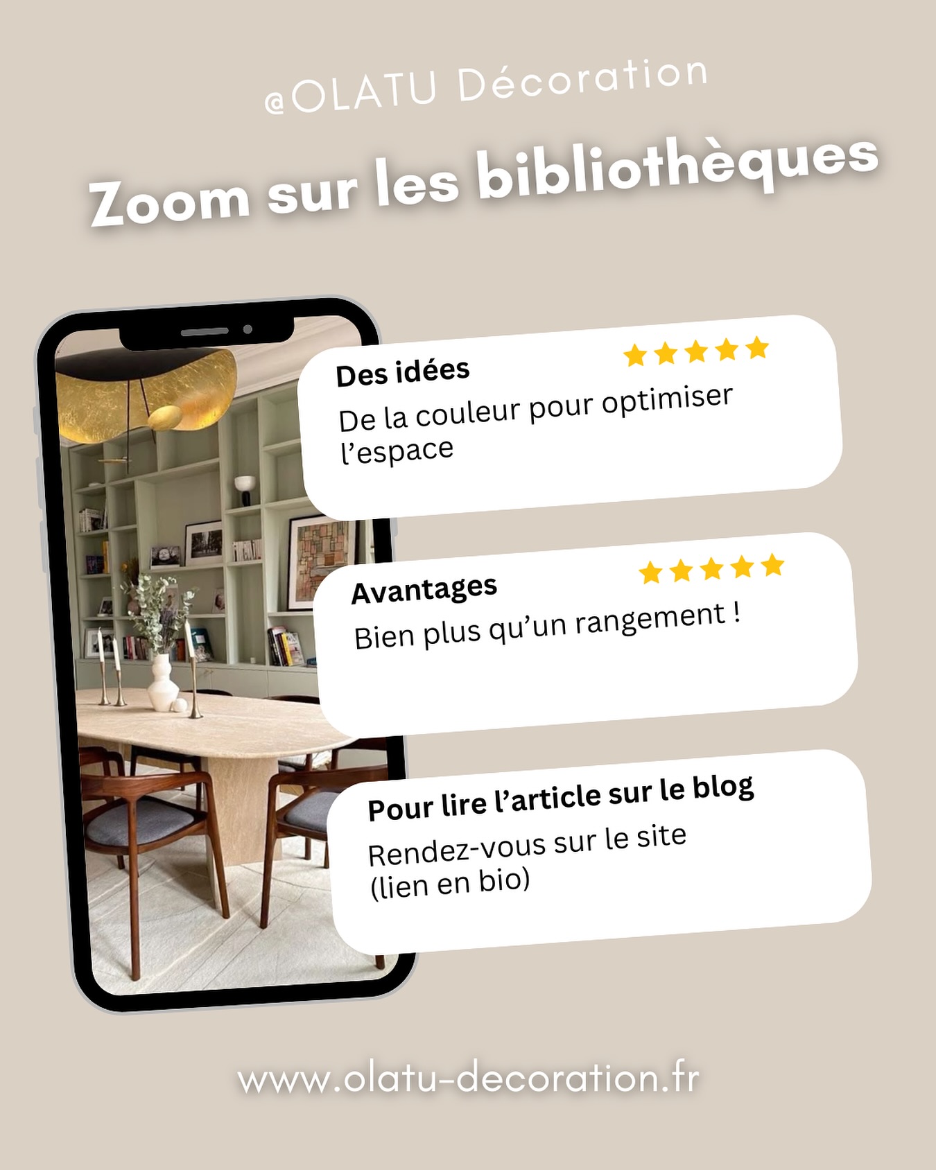 Hello tout le monde !
Petit retour sur l’article paru ce jour sur le site ( lien en bio), sur les bibliothèques et la place prépondérante qu’elles peuvent occuper dans nos espaces intérieurs !
On y parle de couleurs, d’aspect, et de leurs avantages ☺️
Alors si vous voulez être incollables sur le sujet, faites un petit tour sur le blog et les bibliothèques n’auront plus aucun secret pour vous ! ☺️👍🏻
# bibliothèque
#biblio
#deco
#decoration
#decorationinterieur
#homestaging
#diy
#paumaville
#paysbasque