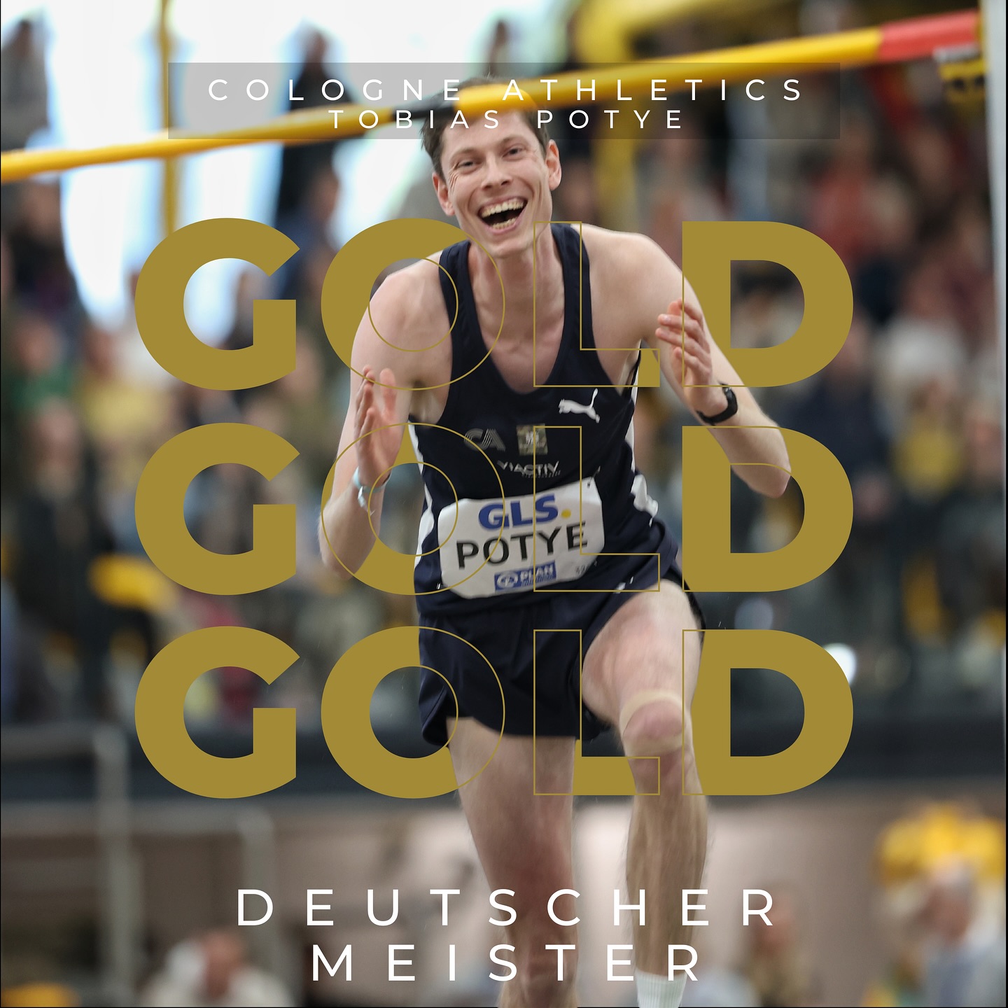 2,24 Meter springt @tobiaspotye im letzten Versuch und wird damit Deutscher Hallenmeister!🥇
Glückwunsch auch an Coach @skonetraining 💙🩶
📸 @dirkgantenberg
🎥 @sportschau @ra.schlt @timtonten5
#highjump #nationals #faster #higher #further #together #teamCA