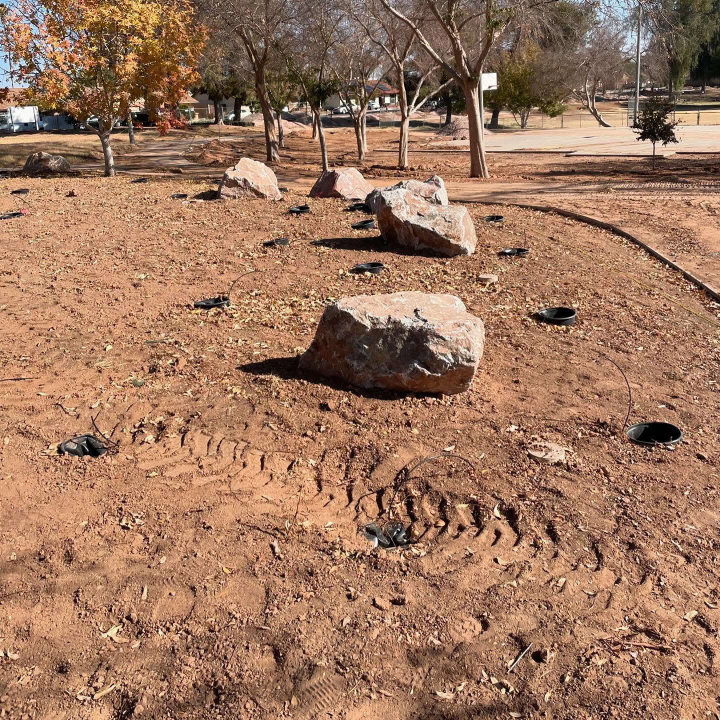 💡Planning is progress! After installing the irrigation system, we leave empty pot markers to show exactly where each plant belongs. This simple yet effective step ensures every tree, shrub and bloom will be perfectly placed for a thriving landscape🪴
.
.
.
#pot #plants #landscape #landscapedesign