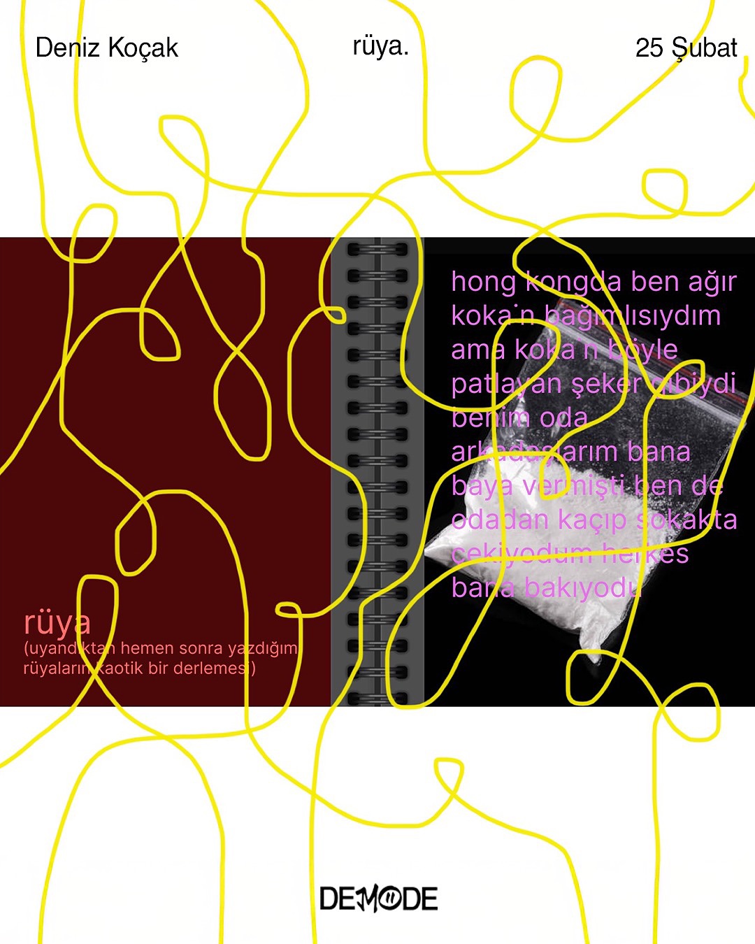 “siz rüyaların içinde gerçeklerin saklı olduğunu düşünür müsünüz?“
Deniz’in bilinçaltından kareler barındıran “rüya.” adlı içerik bio’daki linkte!
Sitemizde yorumlarda buluşalım, senin de en tuhaf rüyanı dinleyelim <3