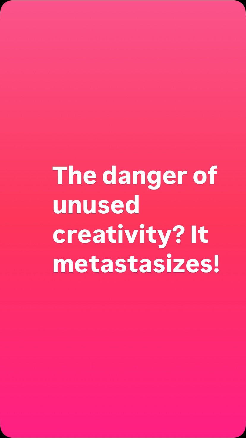 … so if I were a doctor my prescription would be: express your creativity! Better start now ❤️#imkekeicher #expressyourcreativity #brenebrown