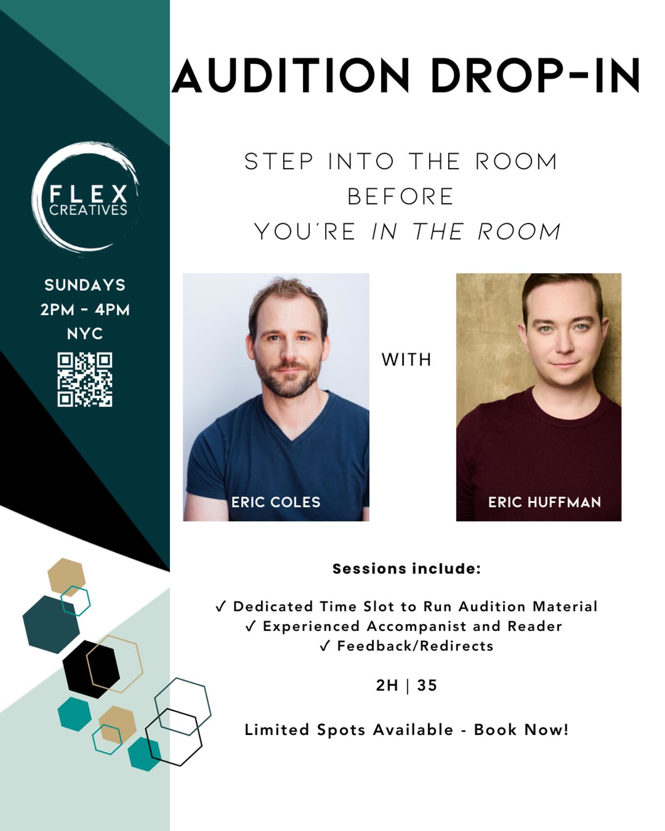 STEP INTO THE ROOM BEFORE YOU’RE IN THE ROOM
🎭 Audition Drop-In = Your Audition Dress Rehearsal
This class is a chance to simulate the real audition experience with live accompaniment, a reader, with expert feedback and redirects — all in a supportive, judgment-free space.
✨ Here’s how it works:
🎶 Bring your audition material—either appointment sides or something from your book.
🎭 Run it once. Get feedback and adjustments.
🔥 Do a second pass and leave feeling polished & confident
🕒 2 hours | 💰 $35 | Sign up Link in bio
Come as you are, and let’s get you ready to book ✨
https://wix.to/tQ7PxE1
#musicaltheatre #auditiondropin #audtion #musicaltheatreauditions