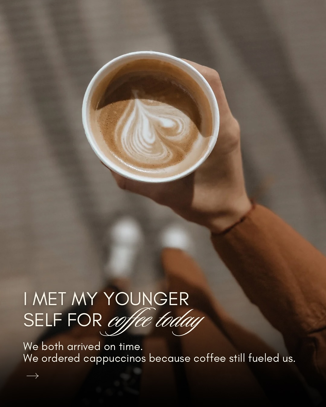 Hopping on the “I met my younger self for coffee” trend 💕☕️
Inspired by @jennaececelia ✨
What would you say to your younger self?
#youngerself #coffee #instagramtrend #igtrends #coffeelover #selflove #poetry #poems #poem #igpoets #igpoetry #igpoem #sakshireports