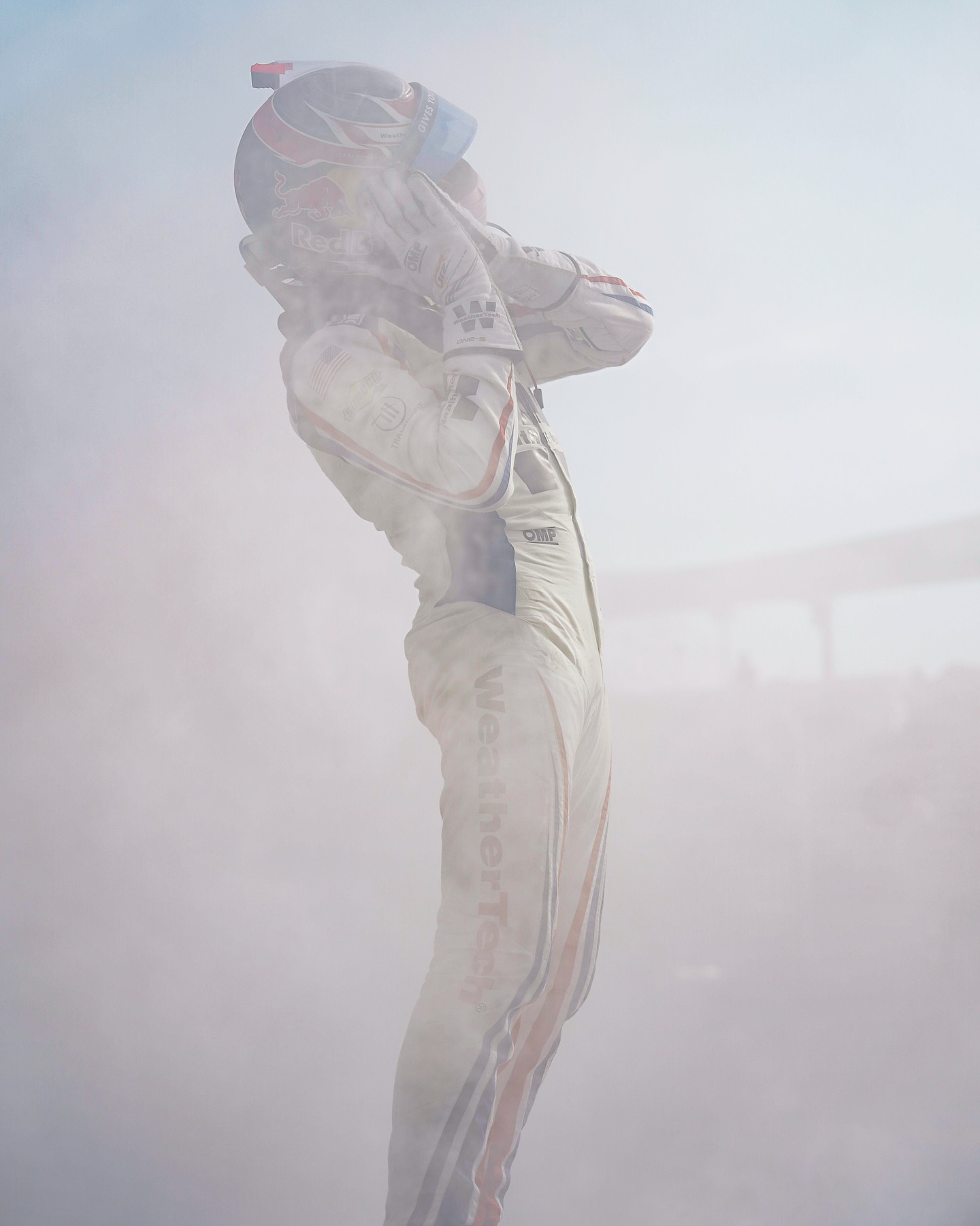 Let’s goooooo!!!! So proud of my @jrmotorsports team. What a crazy day. Thank you to @weathertech for everything! Big day tomorrow starting 14th in the cup race with @redbullusa and @teamtrackhouse, let’s do it again!👊🏼